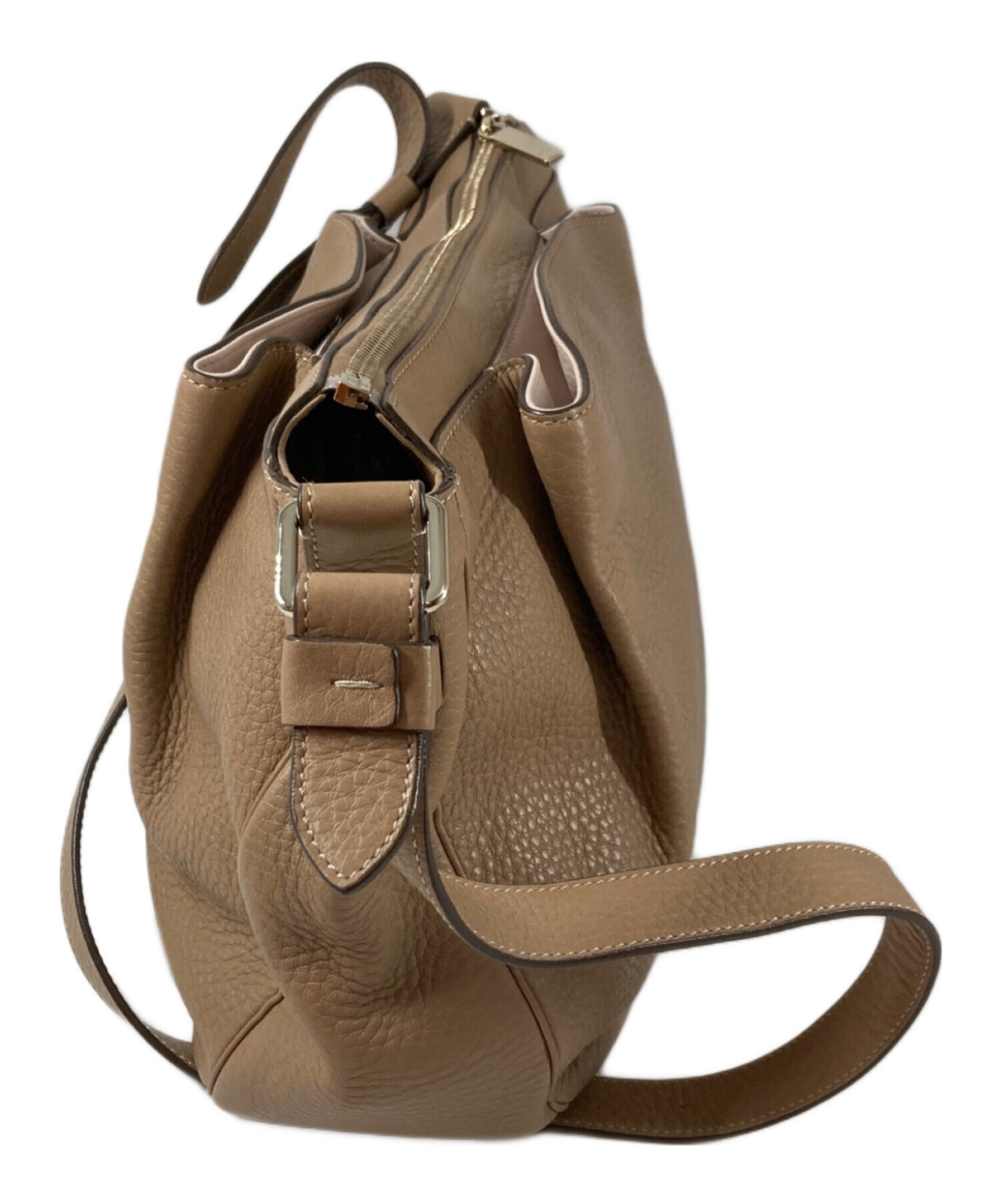 TOD'S フラワーベージュブラウン レザートート 【公式通販】