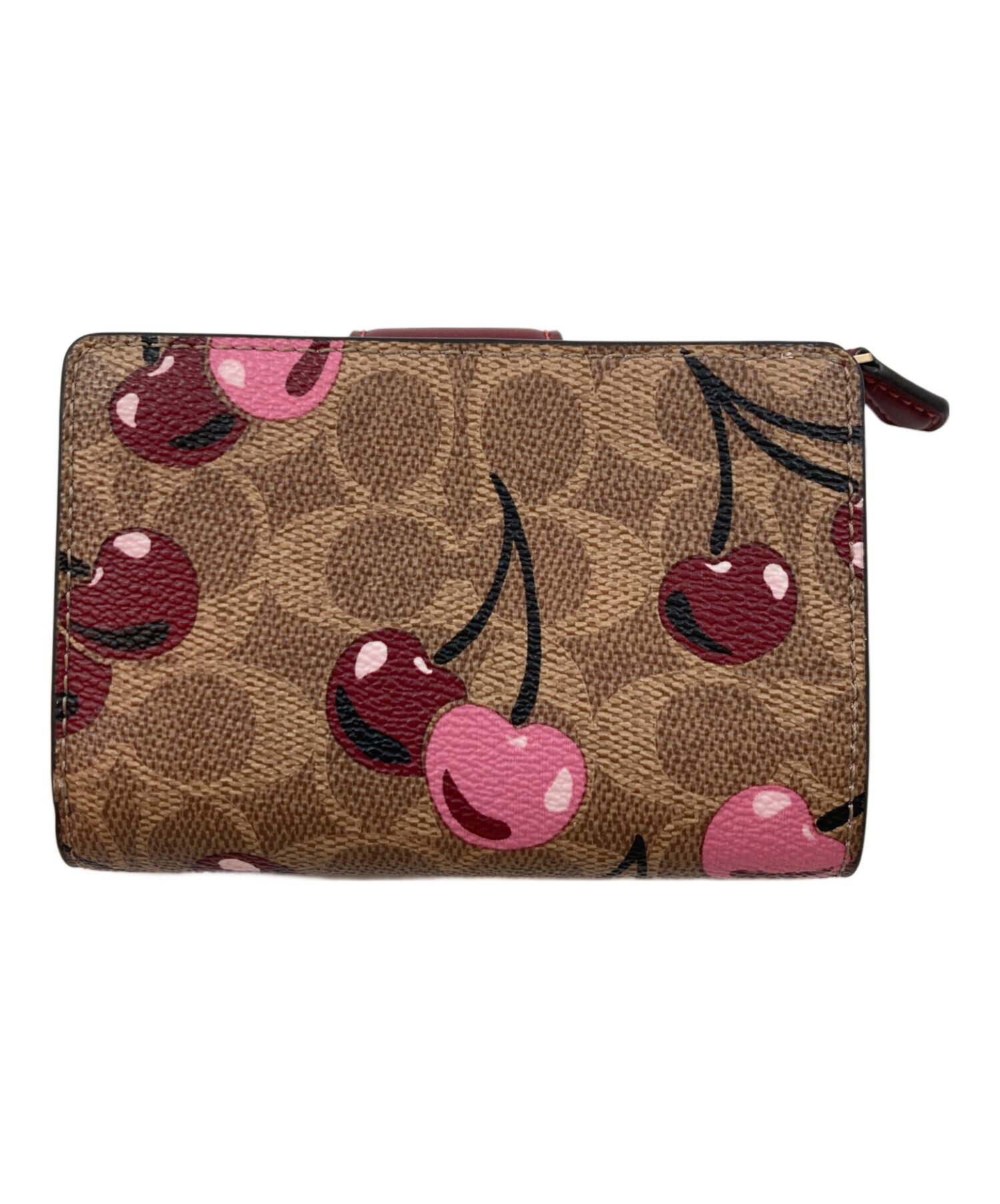 中古・古着通販】COACH (コーチ) チェリー柄二つ折り財布