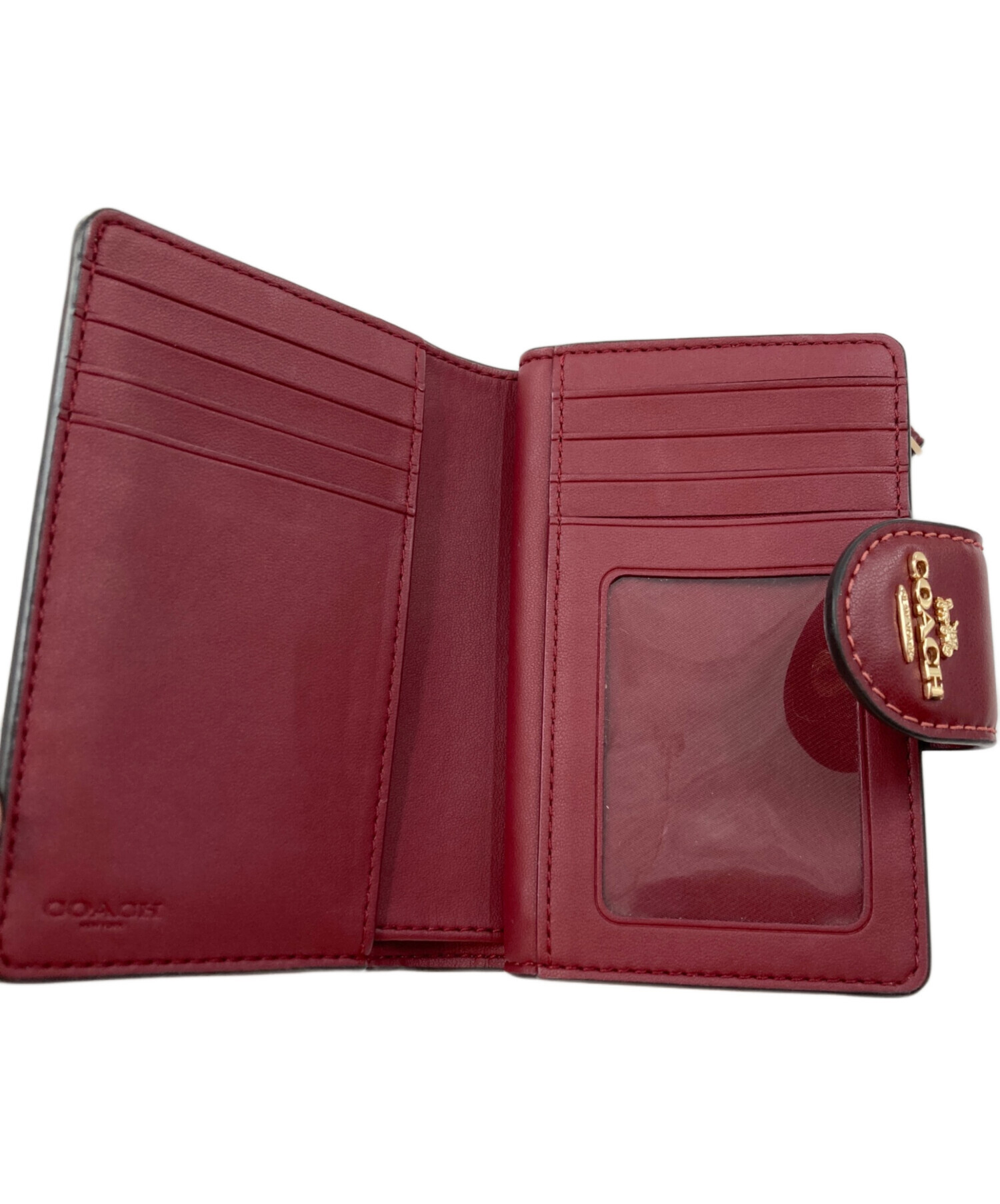 中古・古着通販】COACH (コーチ) チェリー柄二つ折り財布