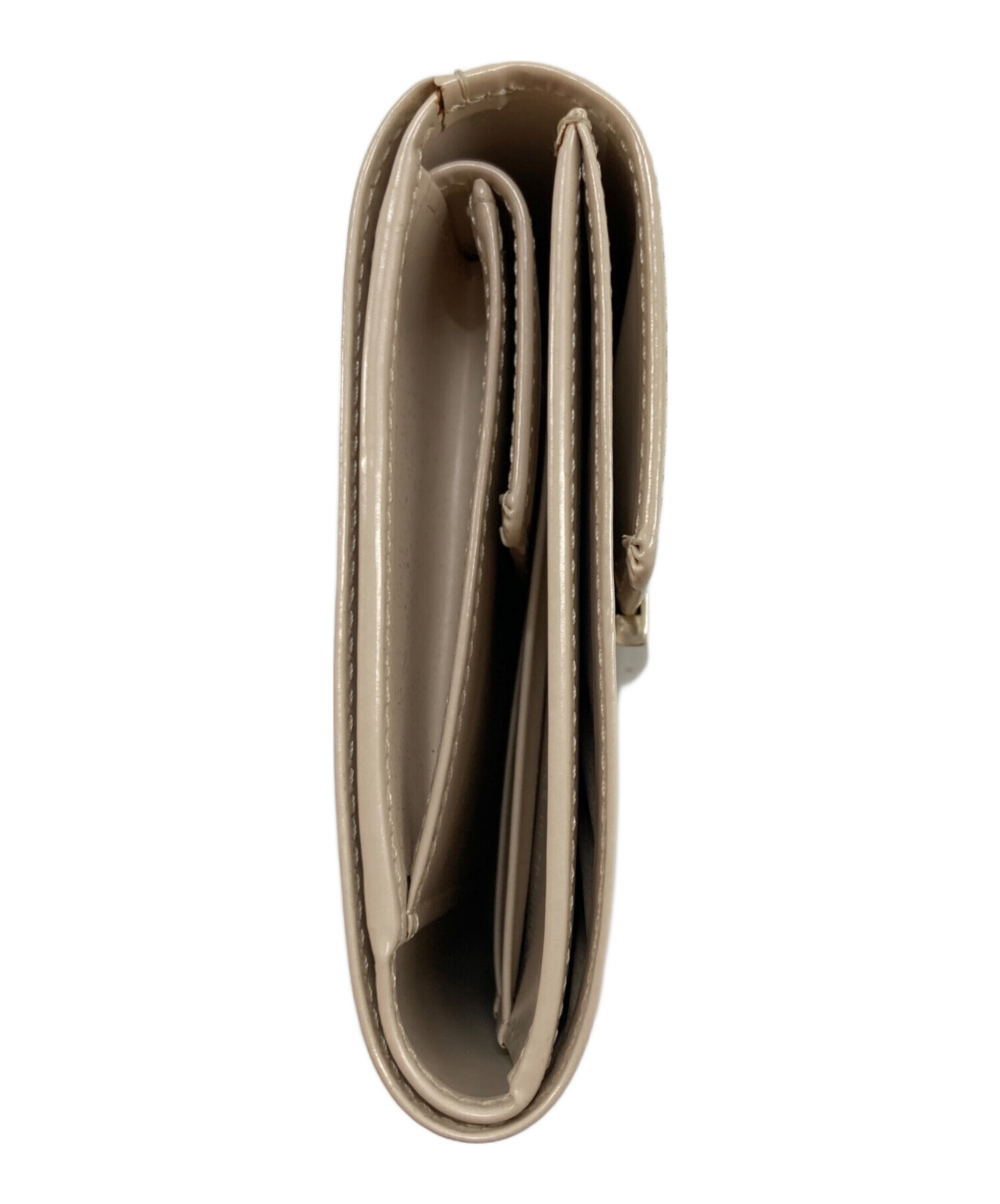 カルティエ 三つ折り財布 マスト ベージュ レザー 中古 中古・古着通販】Cartier (カルティエ) 3つ折り財布 アイボリー