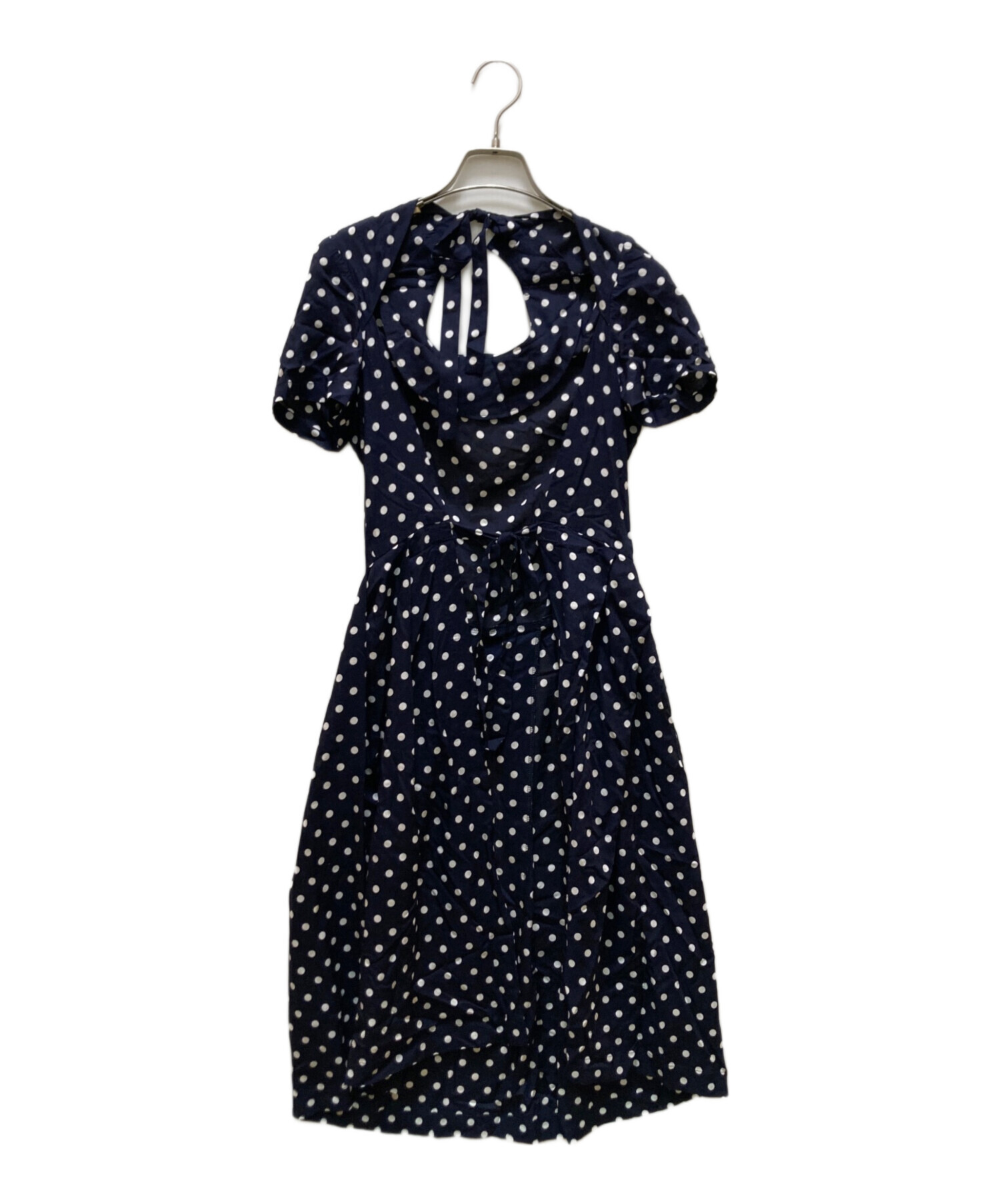 tricot COMME des GARCONS ドット柄 半袖ワンピース トリココムデギャルソンドットワンピース des COMME GARCONS 変形