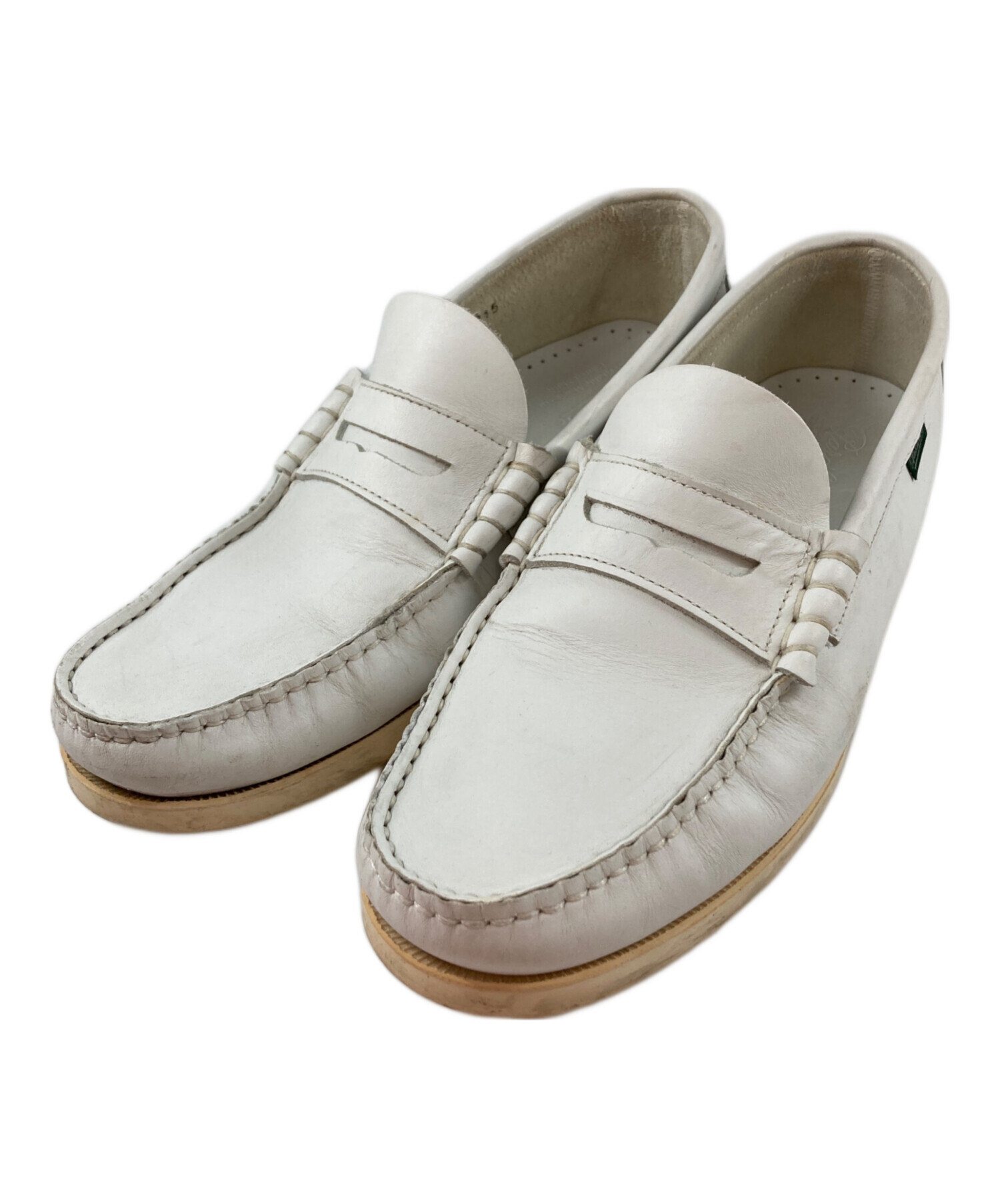中古・古着通販】PARABOOT (パラブーツ) コインローファー ホワイト 