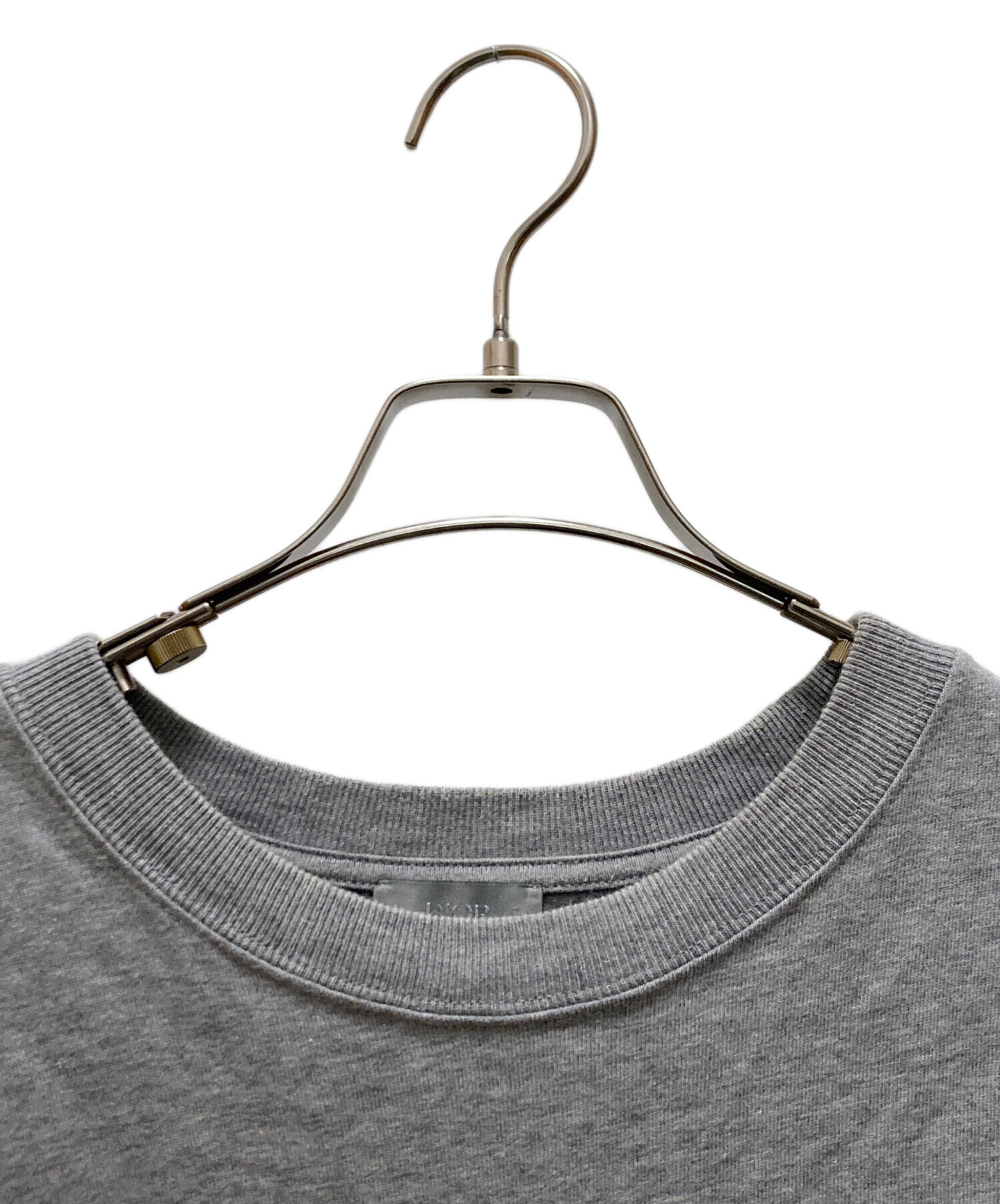 DIOR グレー Tシャツ ロゴ刺繍 Sサイズ 中古・古着通販】Dior (ディオール) ロゴ刺繍Tシャツ グレー サイズ:L