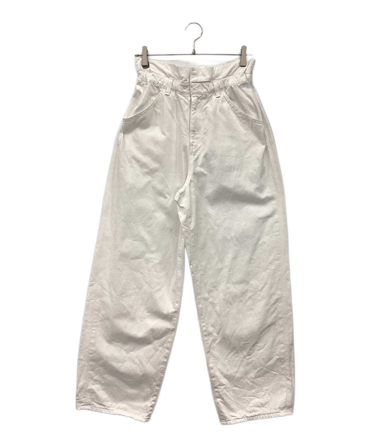 中古・古着通販】anuke (アンヌーク) ワイドパンツ ホワイト サイズ:36