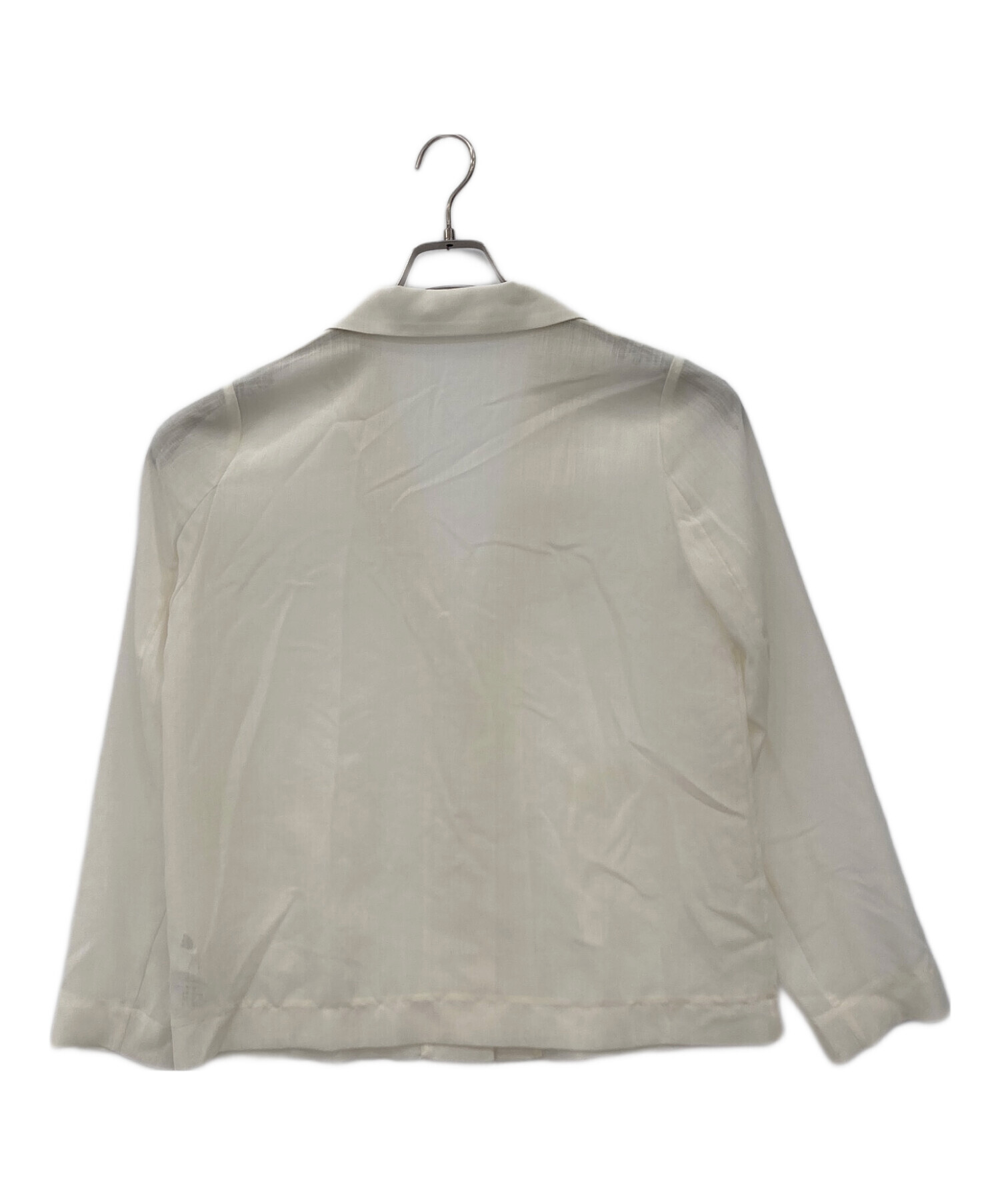 新品未使用タグ付きsnidelオフホワイトジャケット 中古・古着通販】Snidel (スナイデル) シアーシャツジャケット