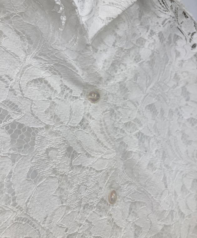 中古・古着通販】Noble (ノーブル) ボタニカルレースオープンカラー