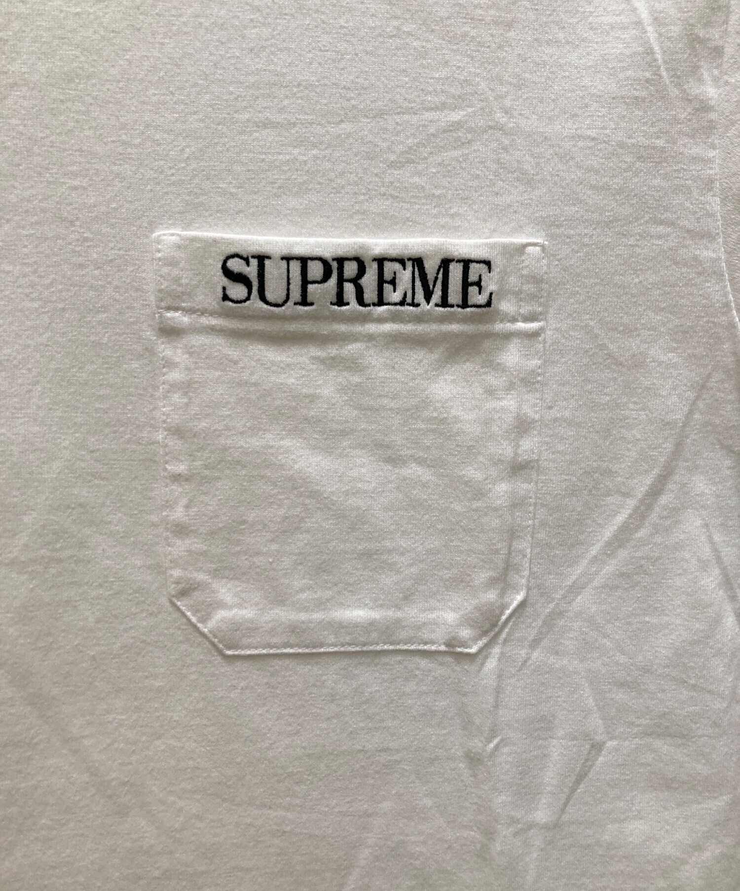 中古・古着通販】Supreme (シュプリーム) ロゴ刺繍ポケットTシャツ