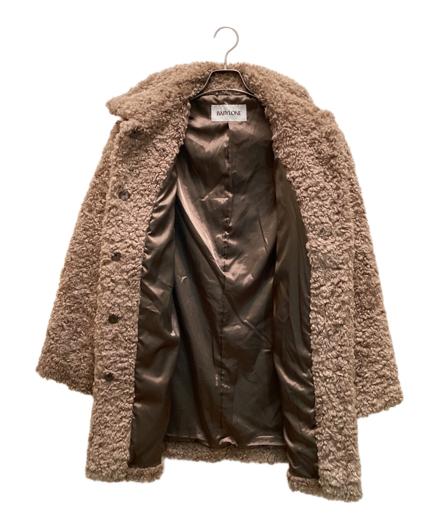 中古・古着通販】BABYLONE (バビロン) プードルミドルコート ベージュ