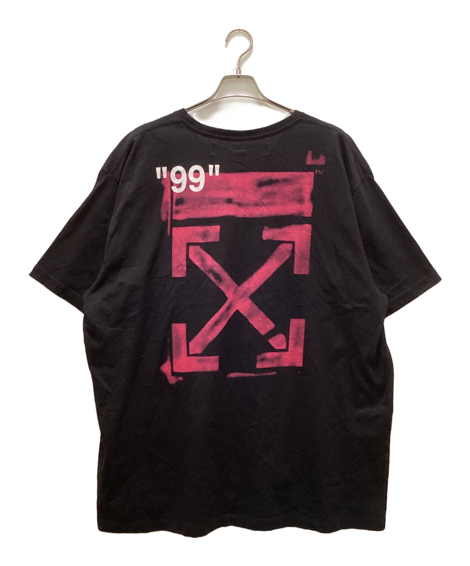 中古・古着通販】OFFWHITE (オフホワイト) ロゴプリントTシャツ 