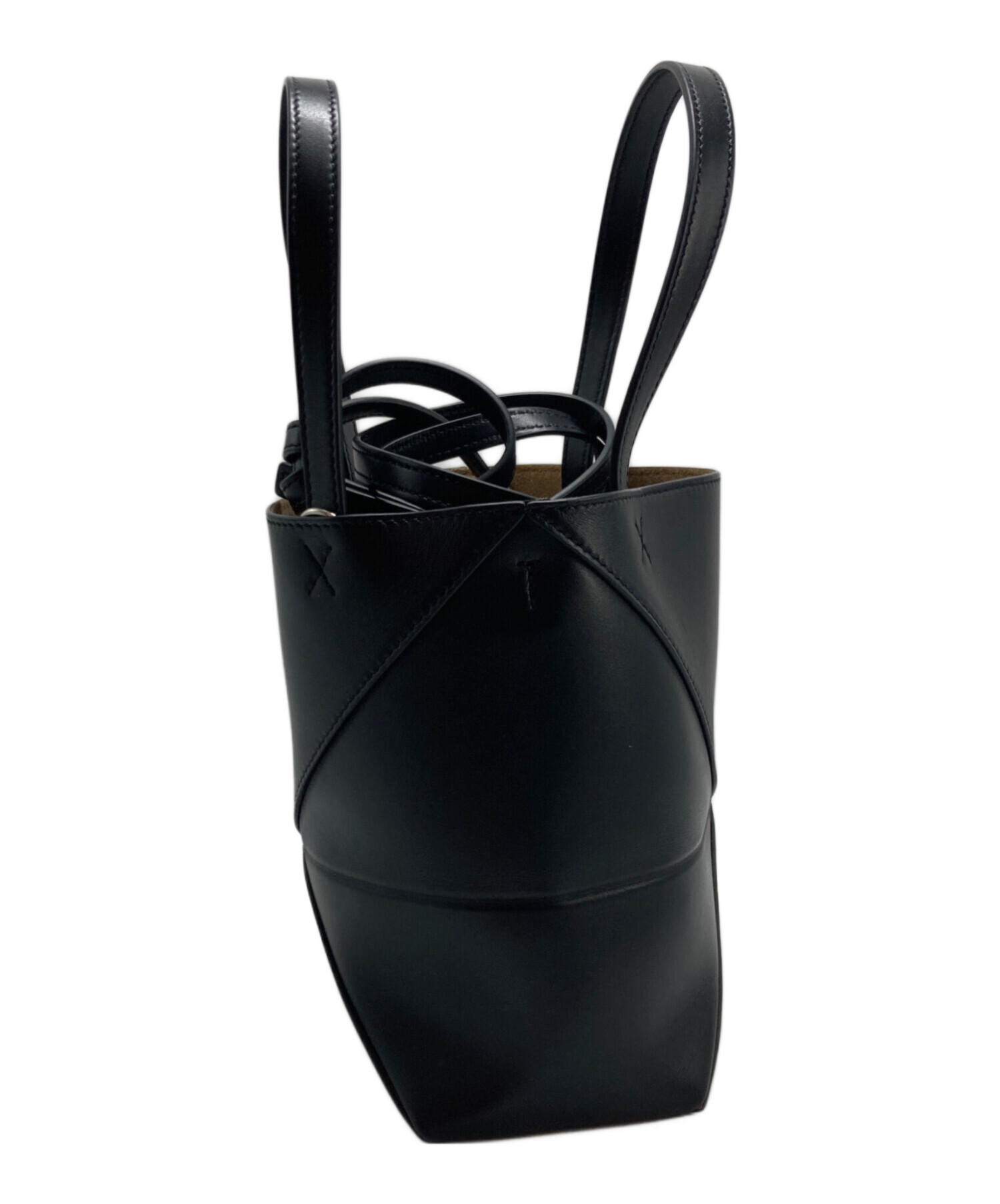 中古・古着通販】LOEWE (ロエベ) パズルフォルドトートミニ ブラック 