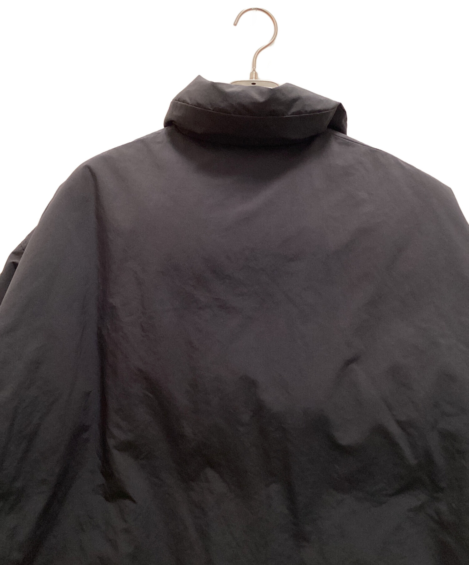 中古・古着通販】CALUX (キャラクス) PUFFER COACH JACKET ブラック 