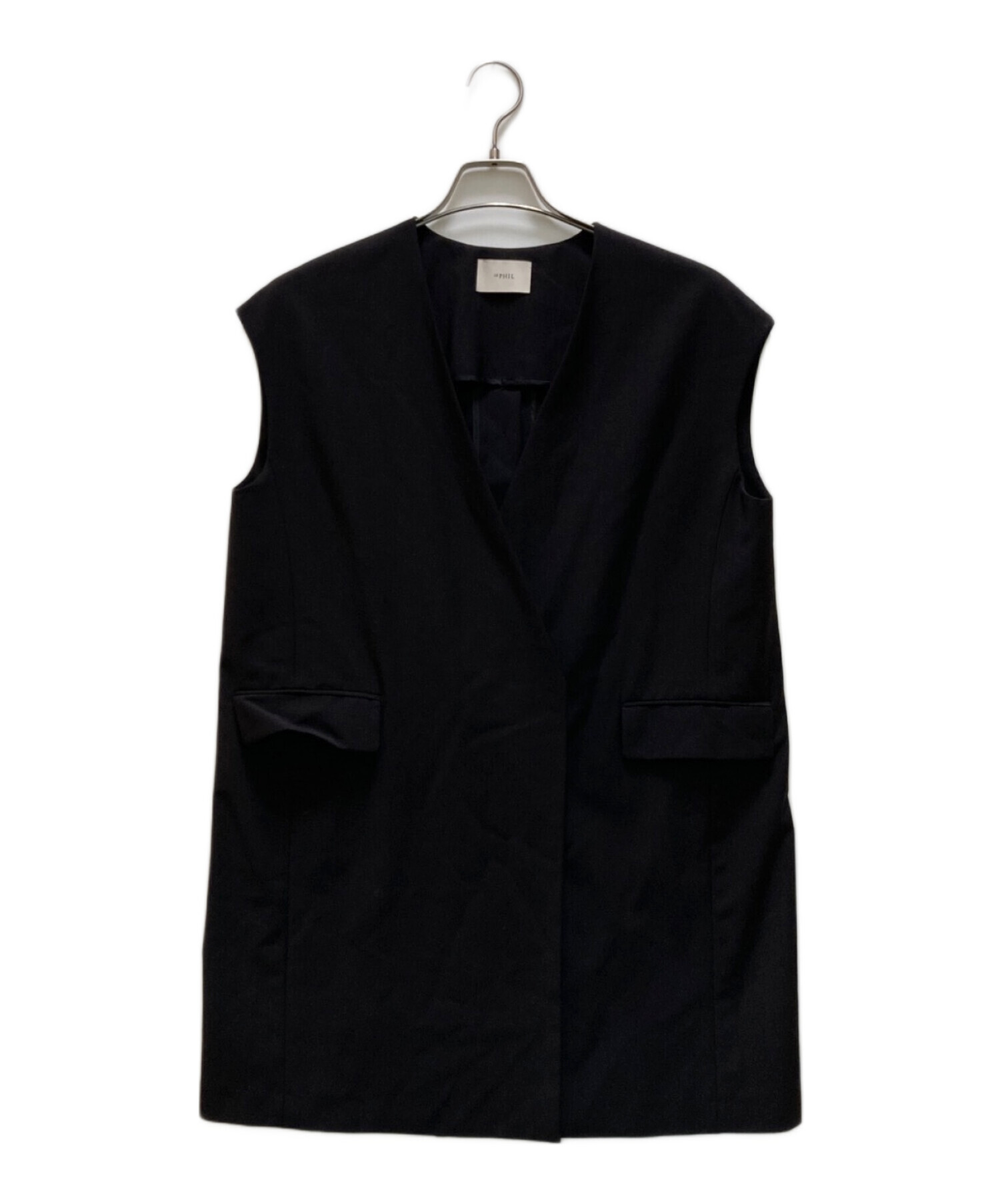 中古・古着通販】LE PHIL (ル フィル) サマーウールジレ ブラック