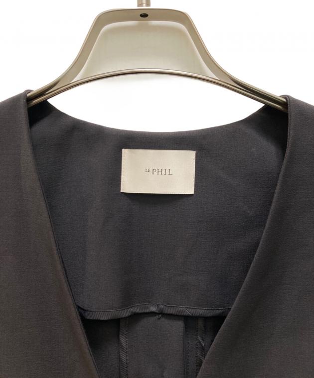 中古・古着通販】LE PHIL (ル フィル) サマーウールジレ ブラック