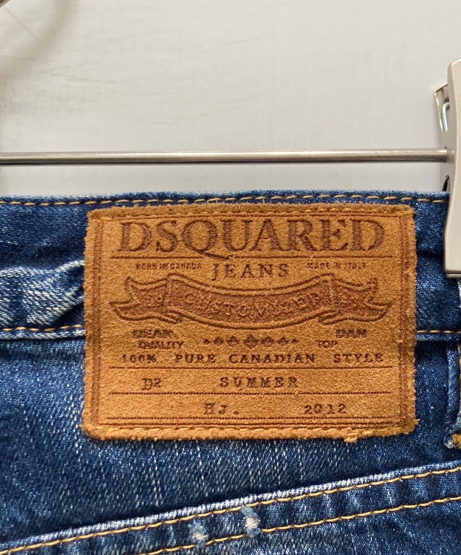 中古・古着通販】DSQUARED2 (ディースクエアード) リペア加工デニム 
