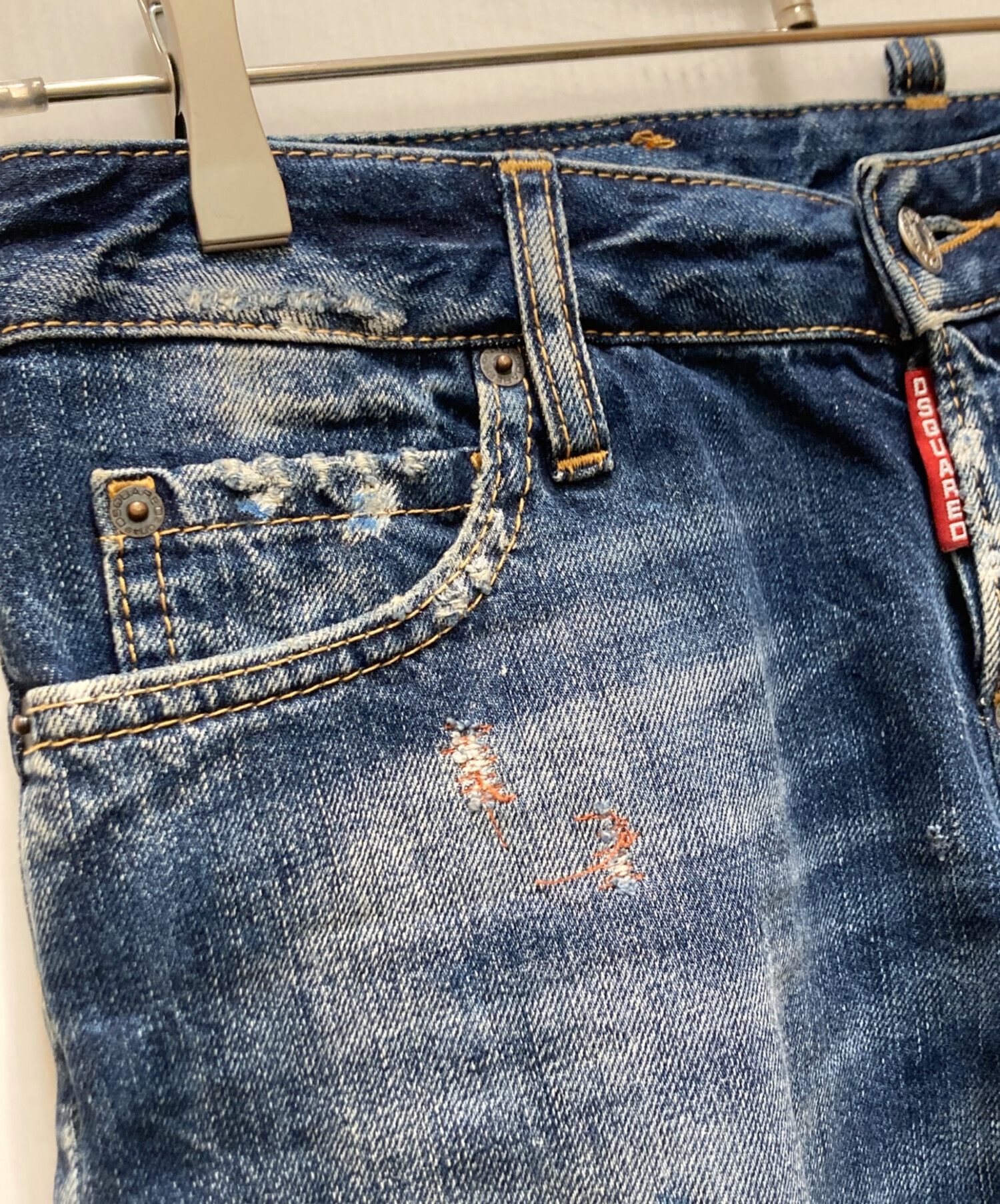 中古・古着通販】DSQUARED2 (ディースクエアード) リペア加工デニム 
