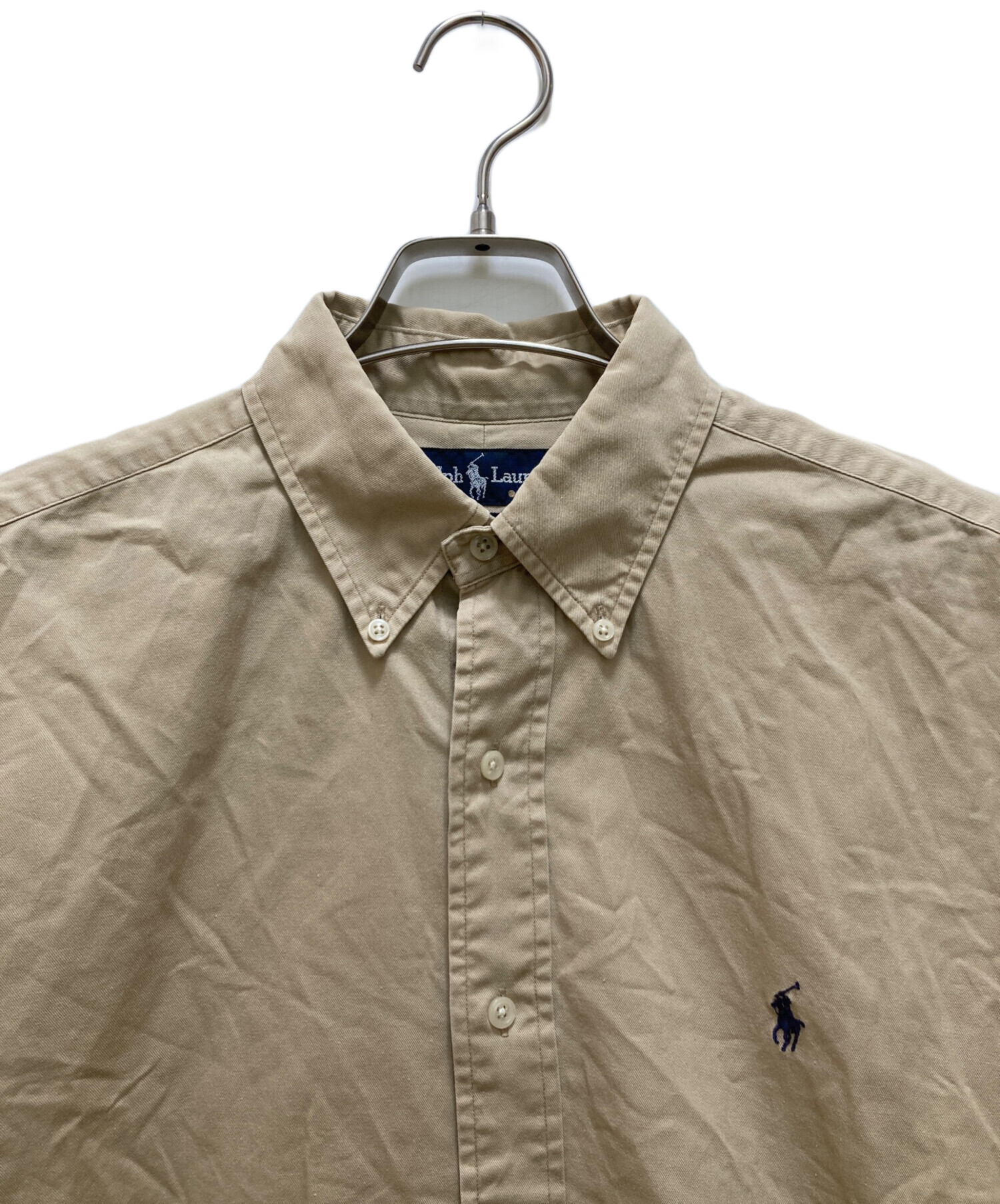 中古・古着通販】RALPH LAUREN (ラルフローレン) 長袖シャツ ベージュ