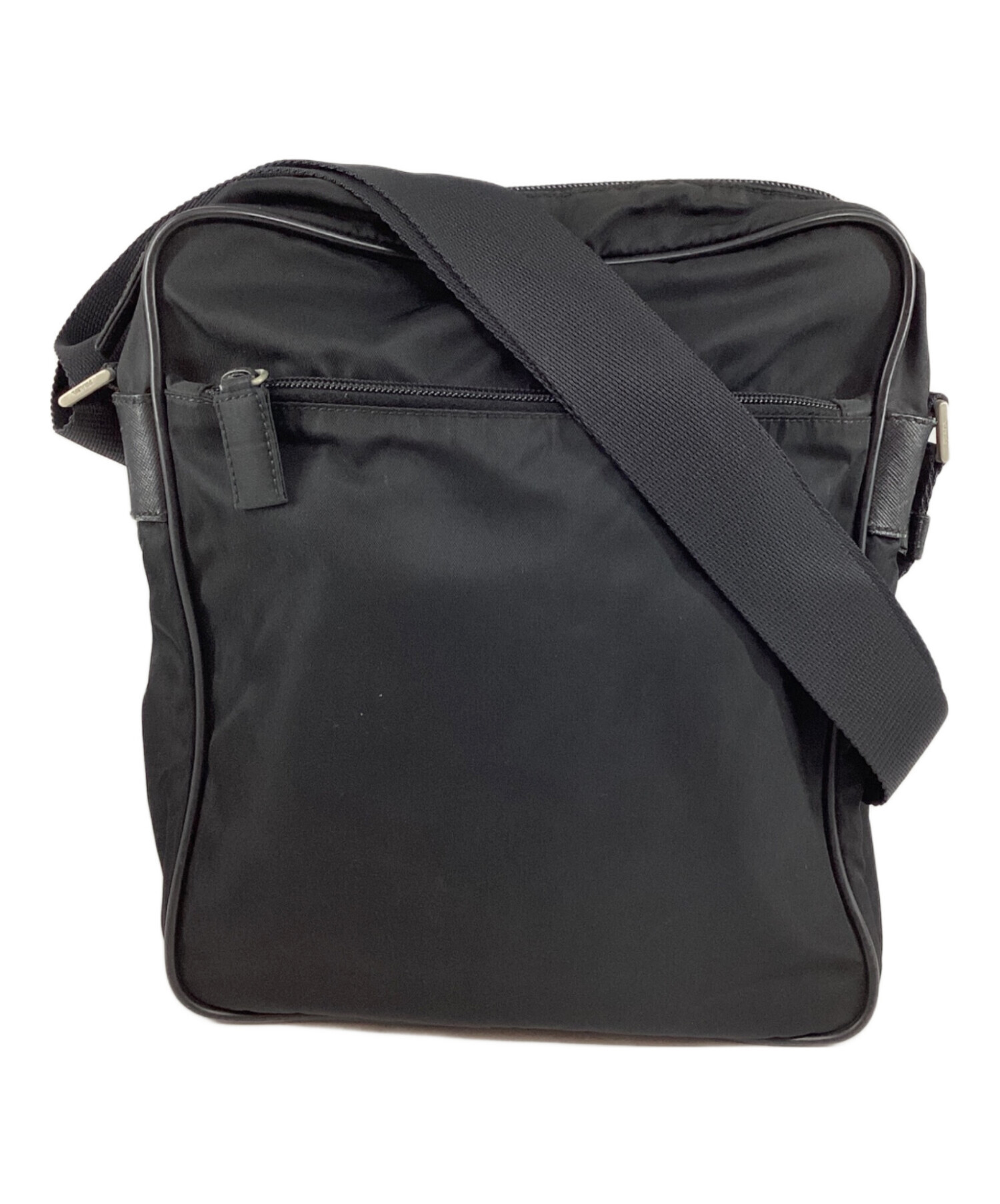 プラダ ロゴプレート ショルダーバッグ レディース 【中古】 PRADA - プラダ ロゴプレート ショルダーバッグ レディース 【中古】の