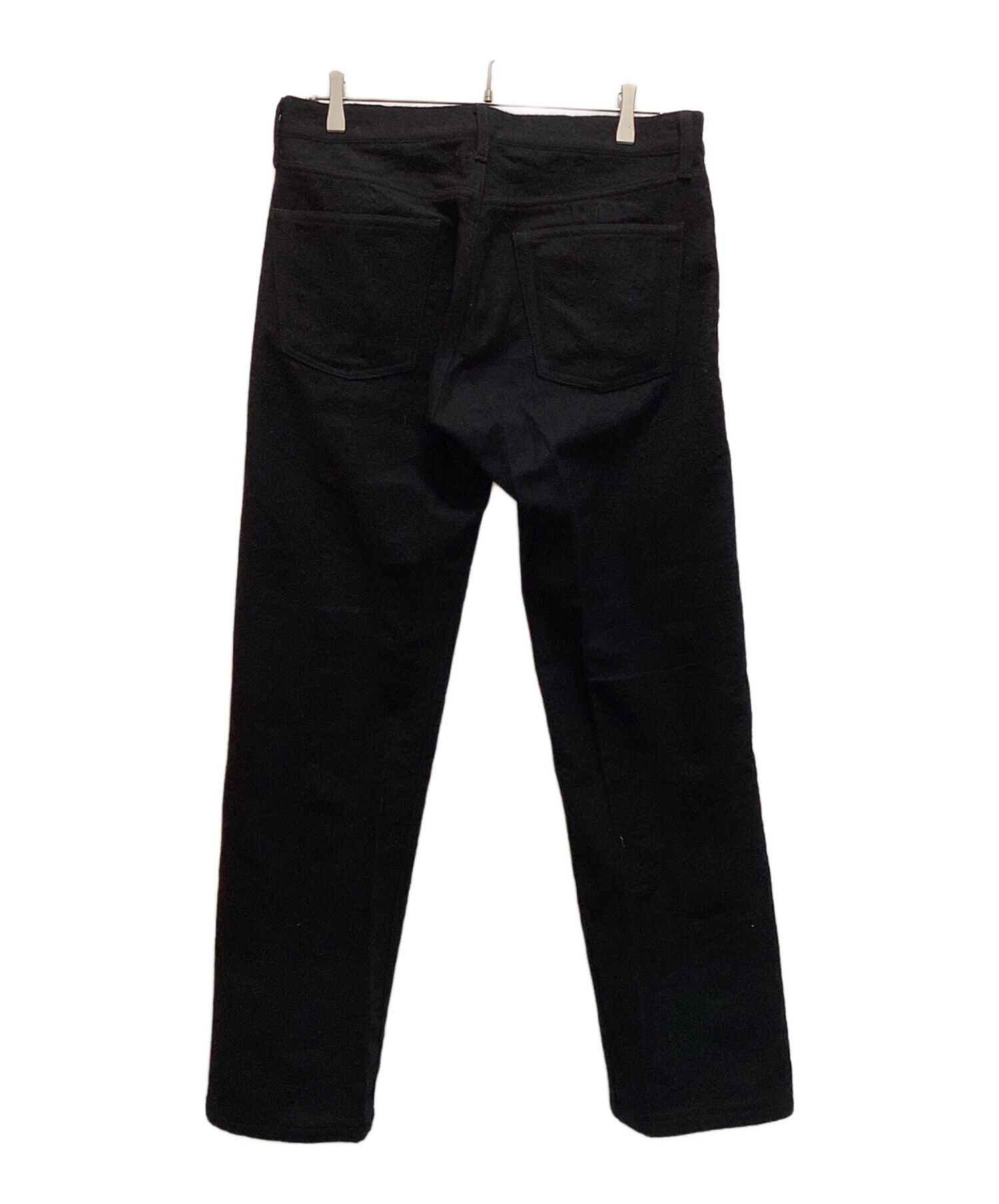 コムデギャルソンオム〈ウール縮絨スラックス AD2003 ブラック M 日本製〉 AD2003 コムデギャルソンオム 縮絨ウールスラックス