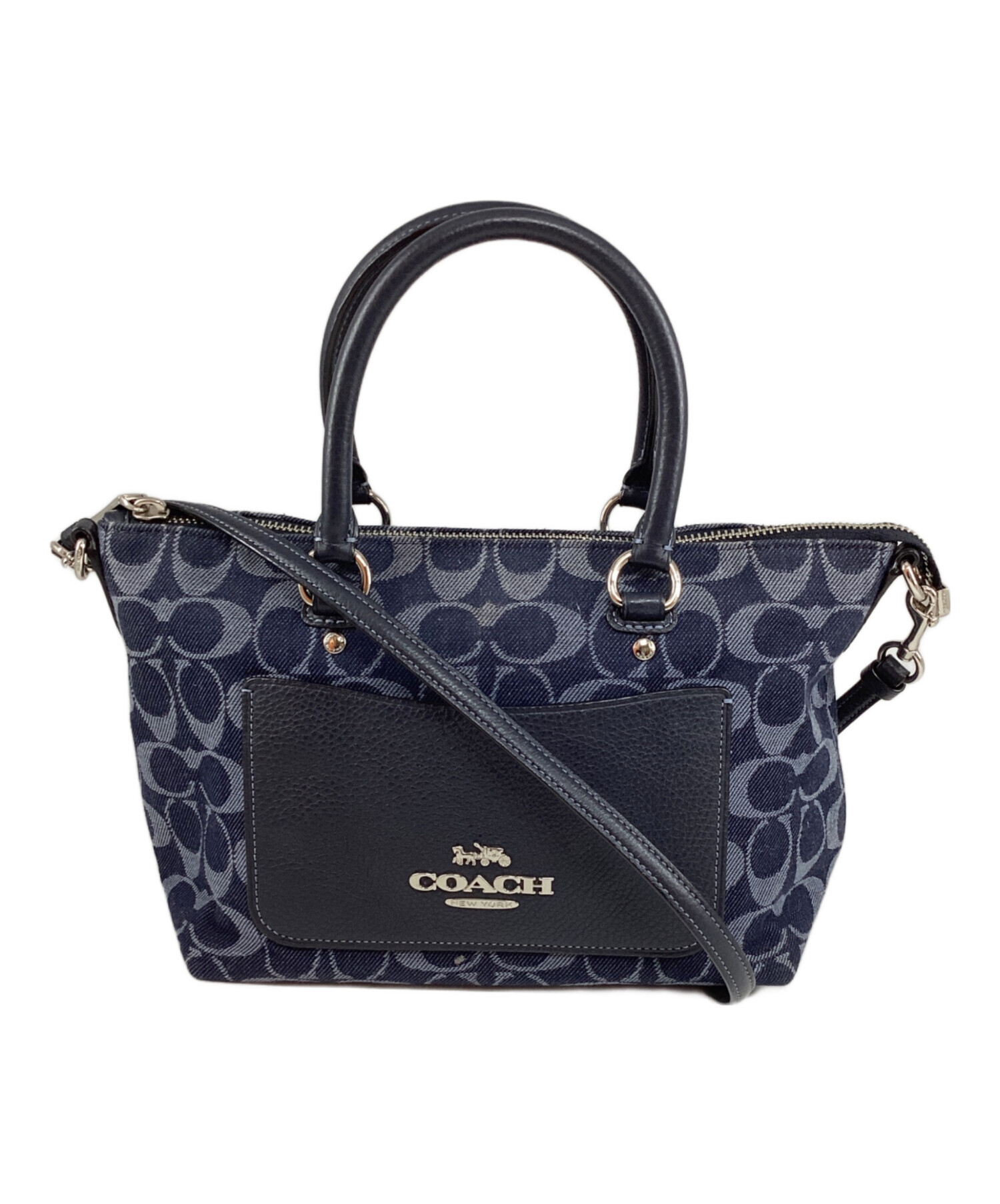 コーチ COACH トートバッグシグネチャー デニム ショルダーバッグ コーチ COACH トートバッグシグネチャー デニム ショルダーバッグ