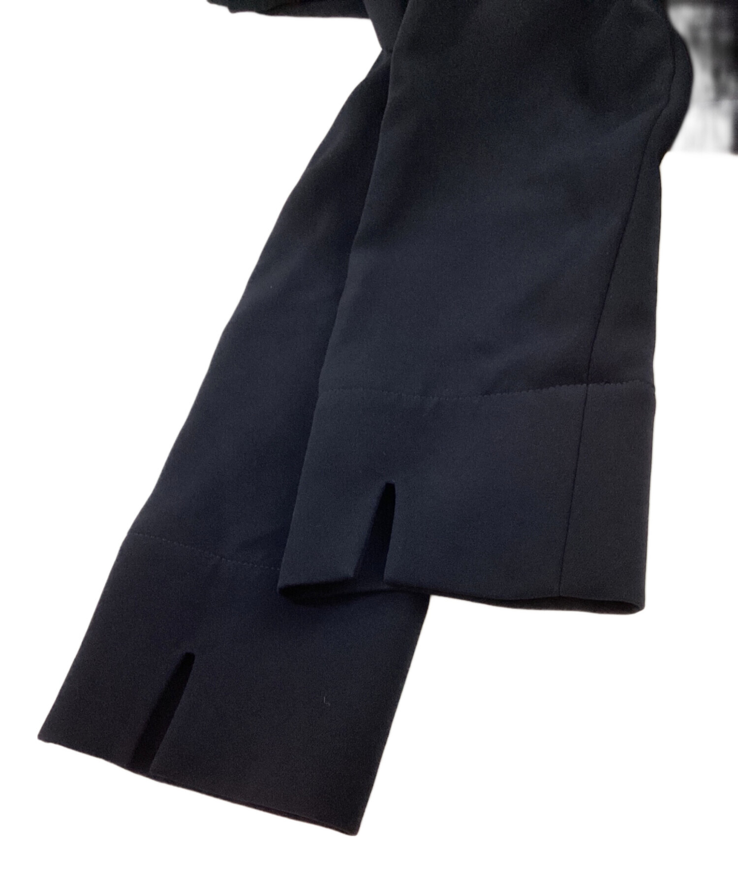美品★セオリーリュクス　アデューメーガンズ チェスターコート M 黒　ベルト 中古・古着通販】theory luxe (セオリーリュクス) アデューメーガンズ