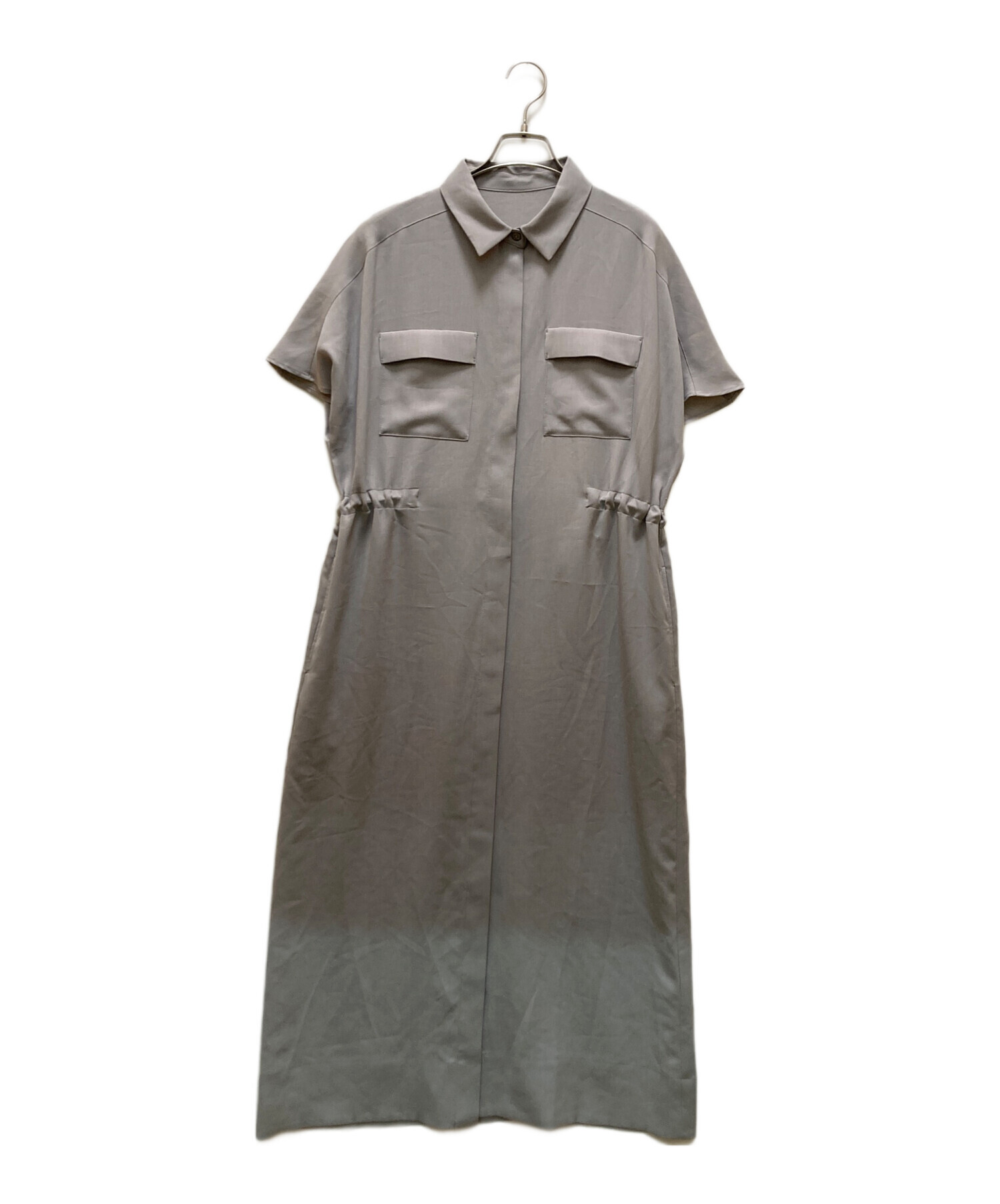 中古・古着通販】SOEJU (ソージュ) シャツワンピース グレー サイズ:T