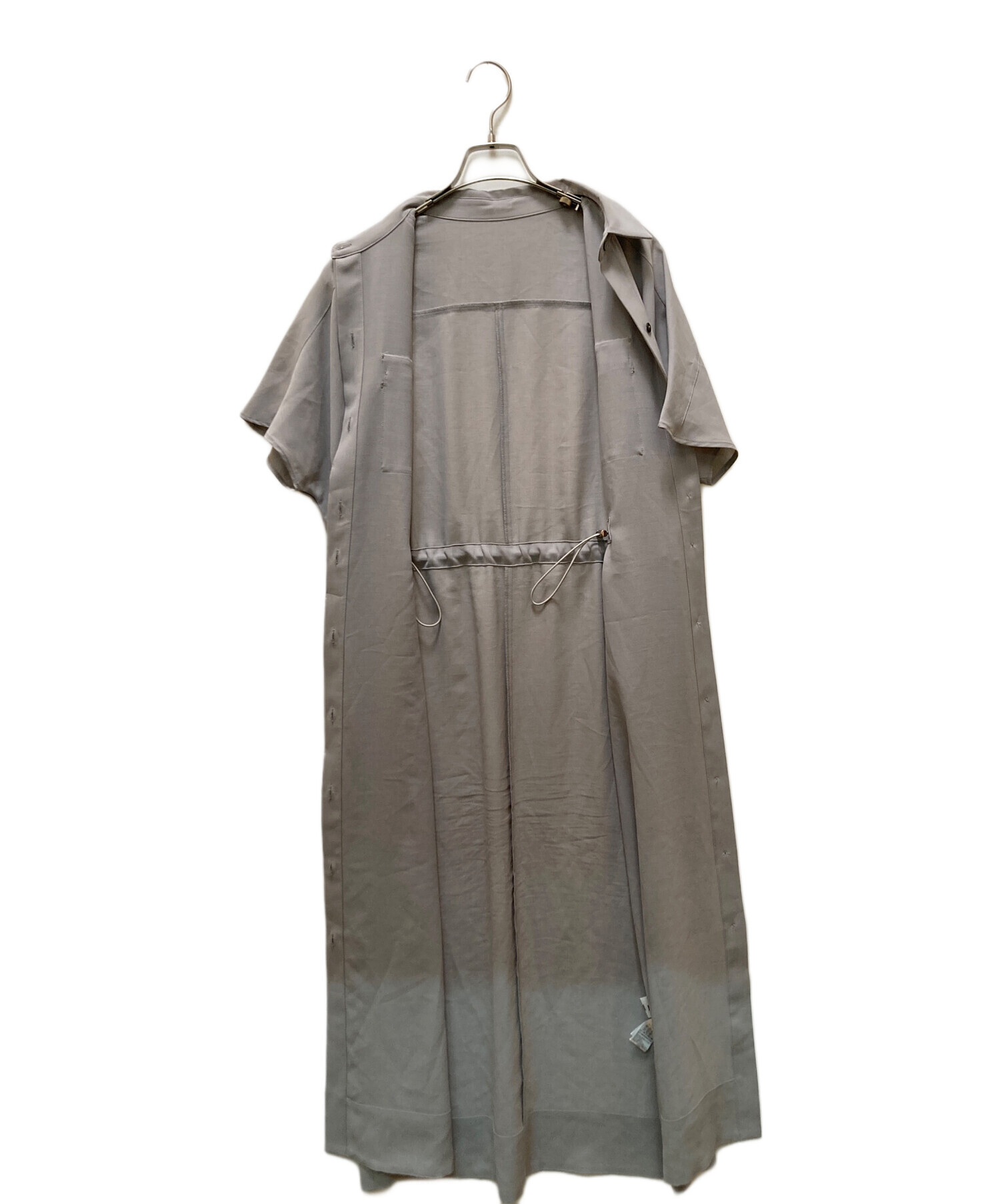 中古・古着通販】SOEJU (ソージュ) シャツワンピース グレー サイズ:T