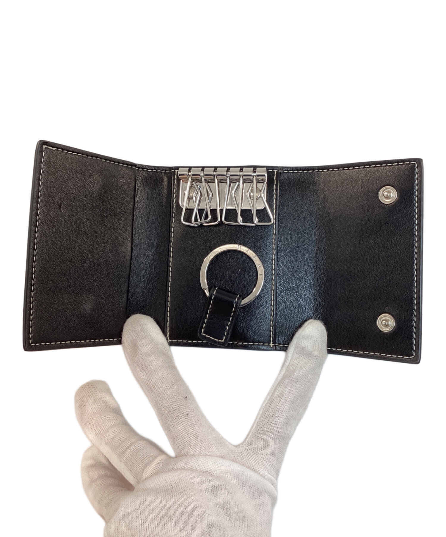 中古・古着通販】MARNI (マルニ) ロゴプリント六連キーケース ブラック