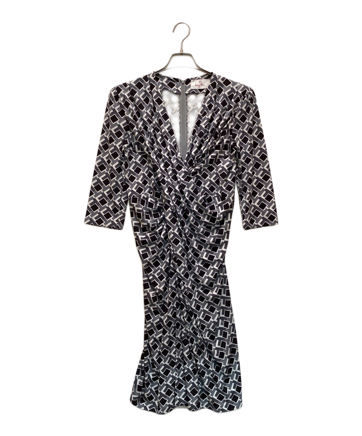 中古・古着通販】kay me (ケイミー) 総柄カシュクールジャージー