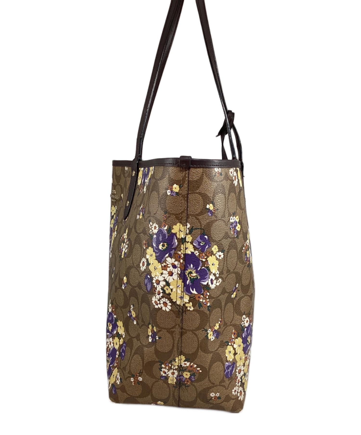 中古・古着通販】COACH (コーチ) シグネチャー フラワー トートバッグ