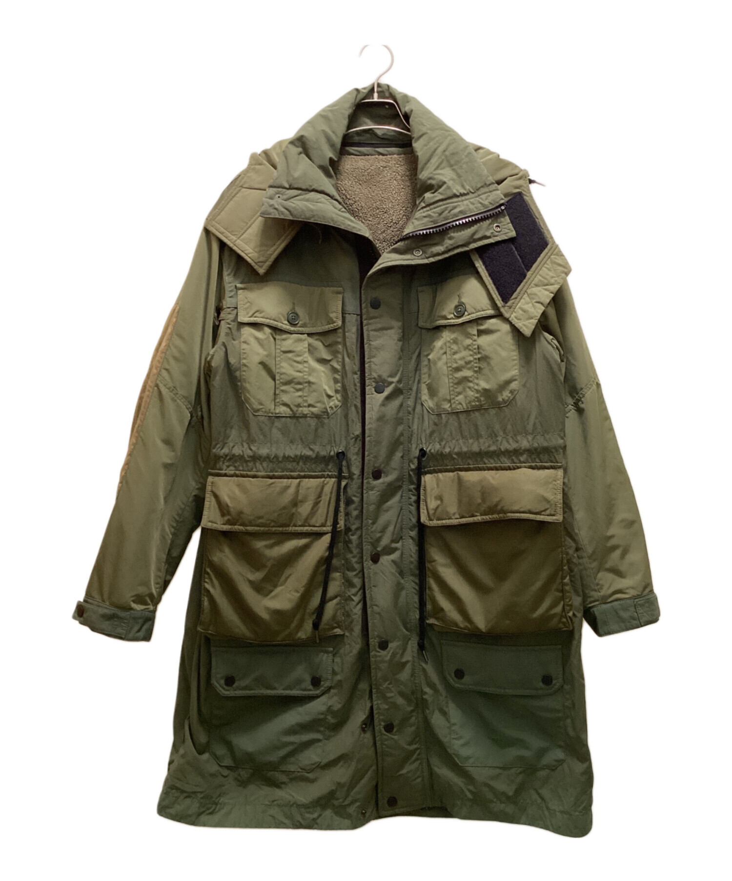 オニツカタイガー オリーブグリーン モッズコート 中古・古着通販】Onitsuka Tiger (オニツカタイガー) ライナー付モッズ