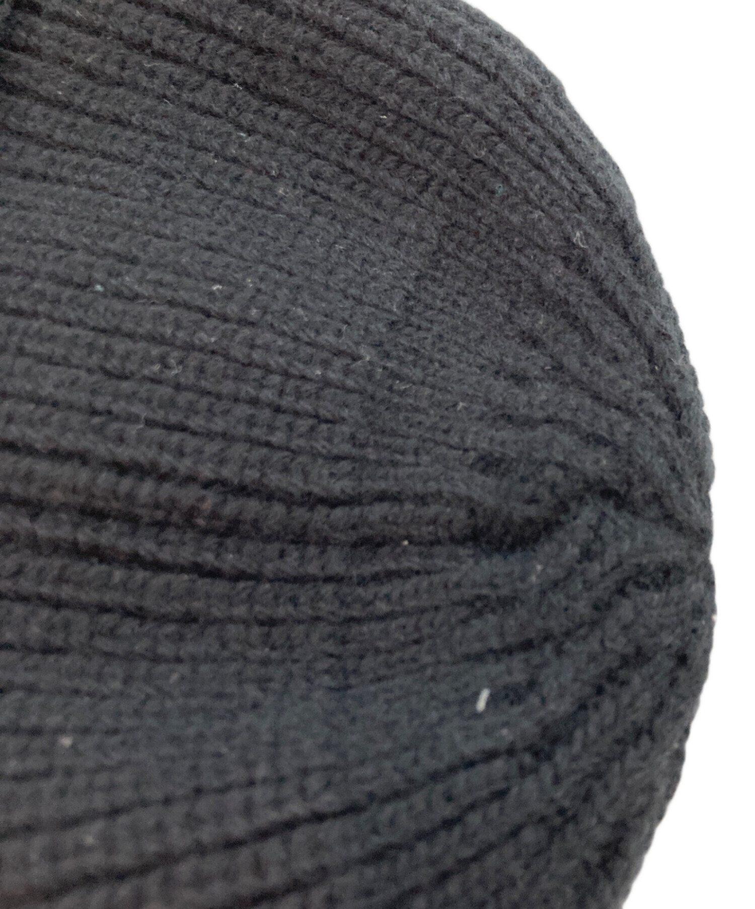 中古・古着通販】CELINE (セリーヌ) ロゴワッペンニット帽 ブラック