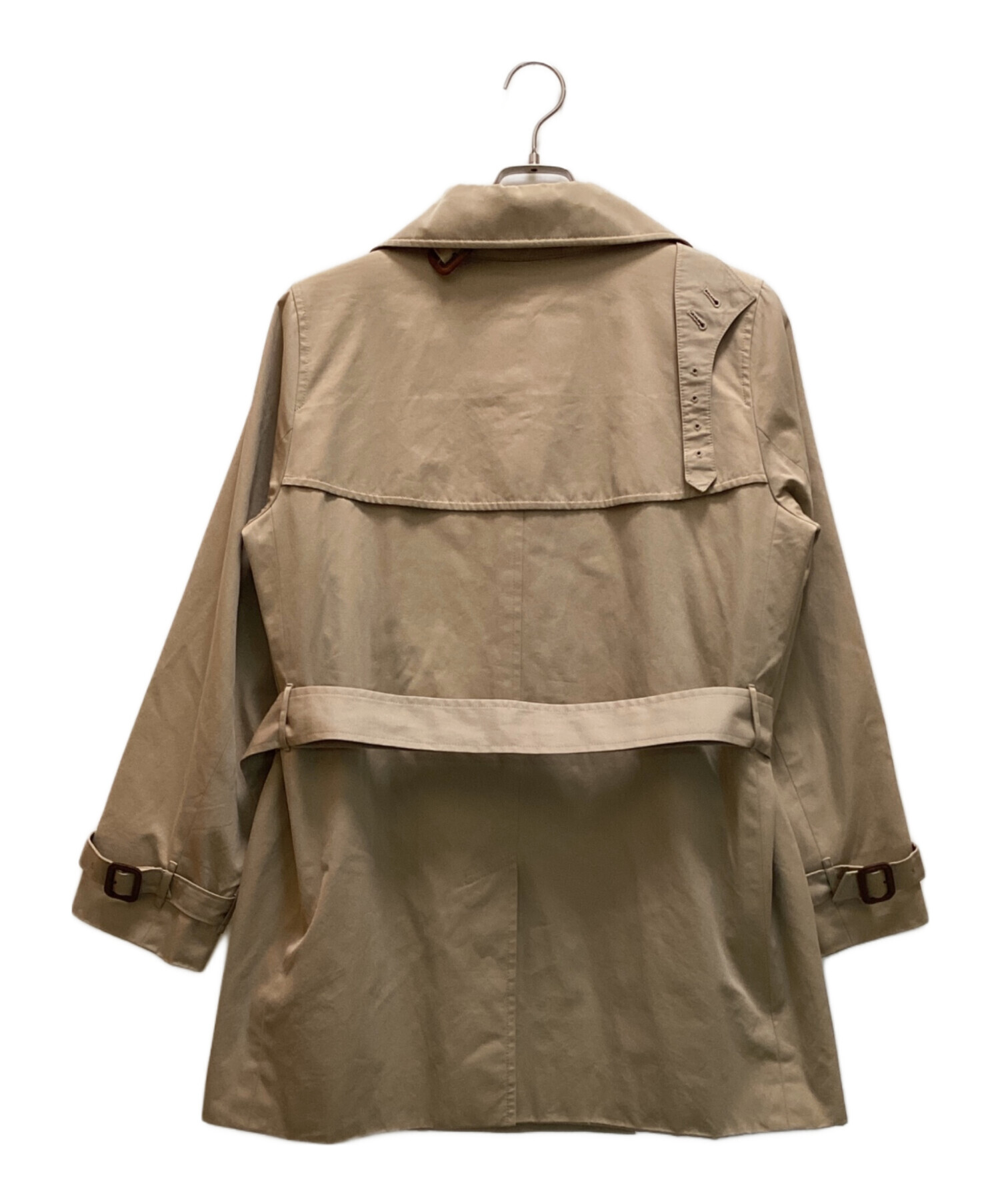 バーバリーズ】ノバチェック ベージュ ロングトレンチコート 44サイズ