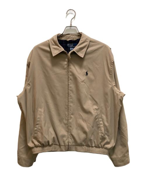 ラルフローレン　スイングトップ　ベージュ　裏地チェック　ビッグサイズ　美品 中古・古着通販】POLO RALPH LAUREN (ポロ・ラルフローレン) 裏地