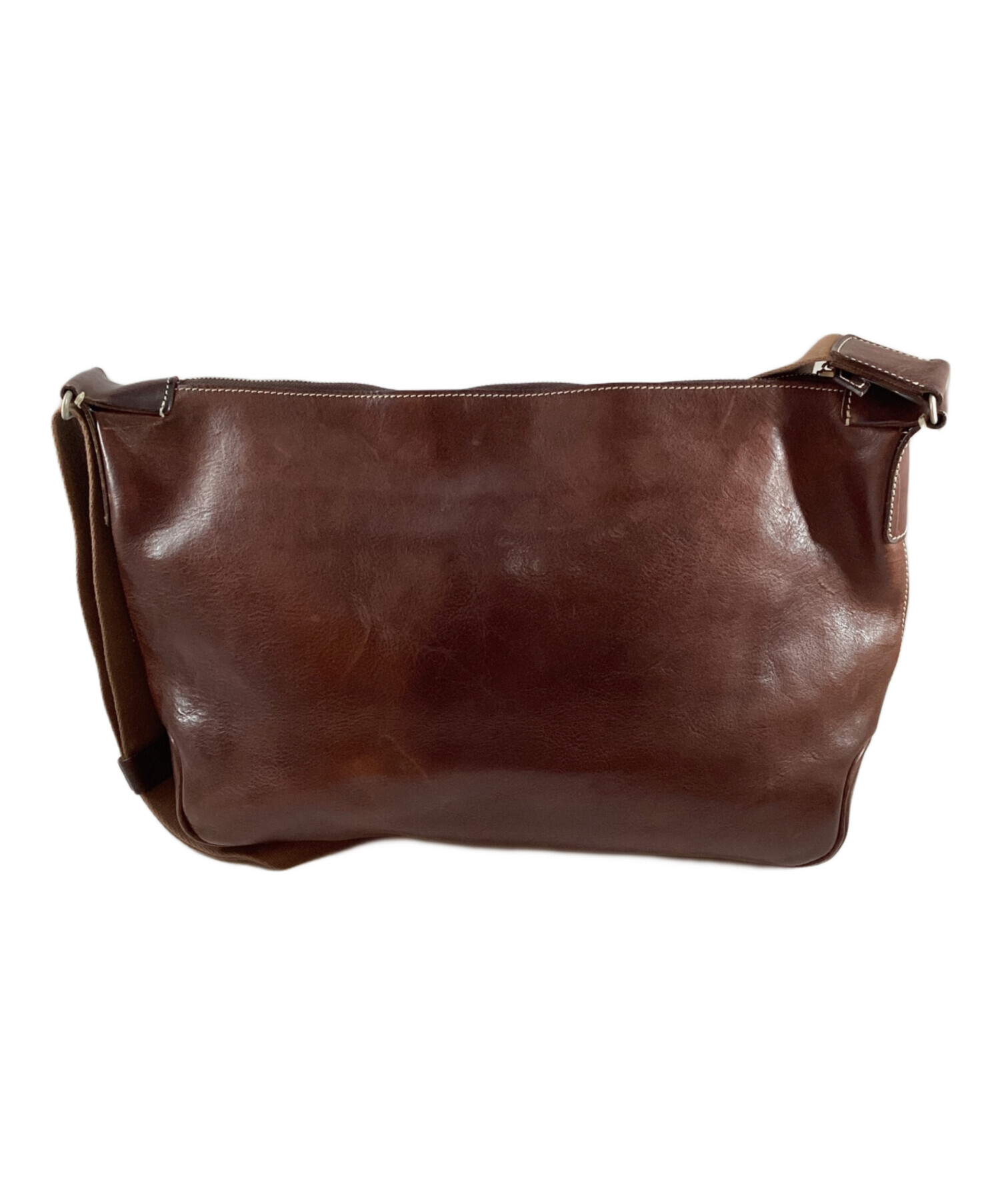 中古・古着通販】万双 (マンソウ) シモーネ レザーショルダーバッグ