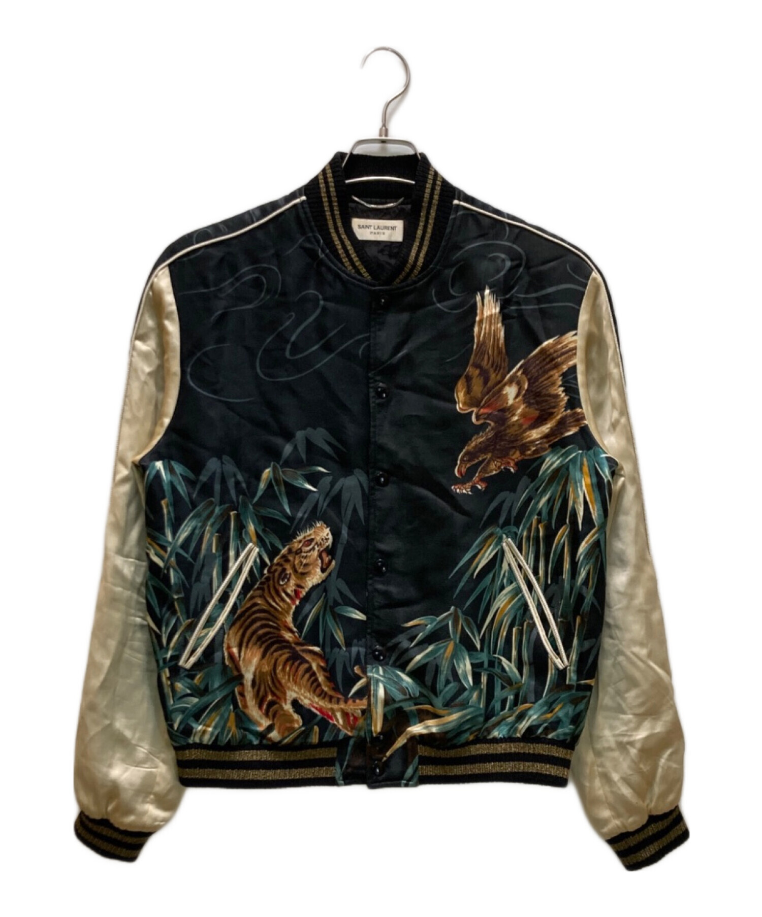 サンローランパリ イーグルタイガースカジャンスーベニアブルゾン 42 中古・古着通販】Saint Laurent Paris (サンローランパリ) イーグル