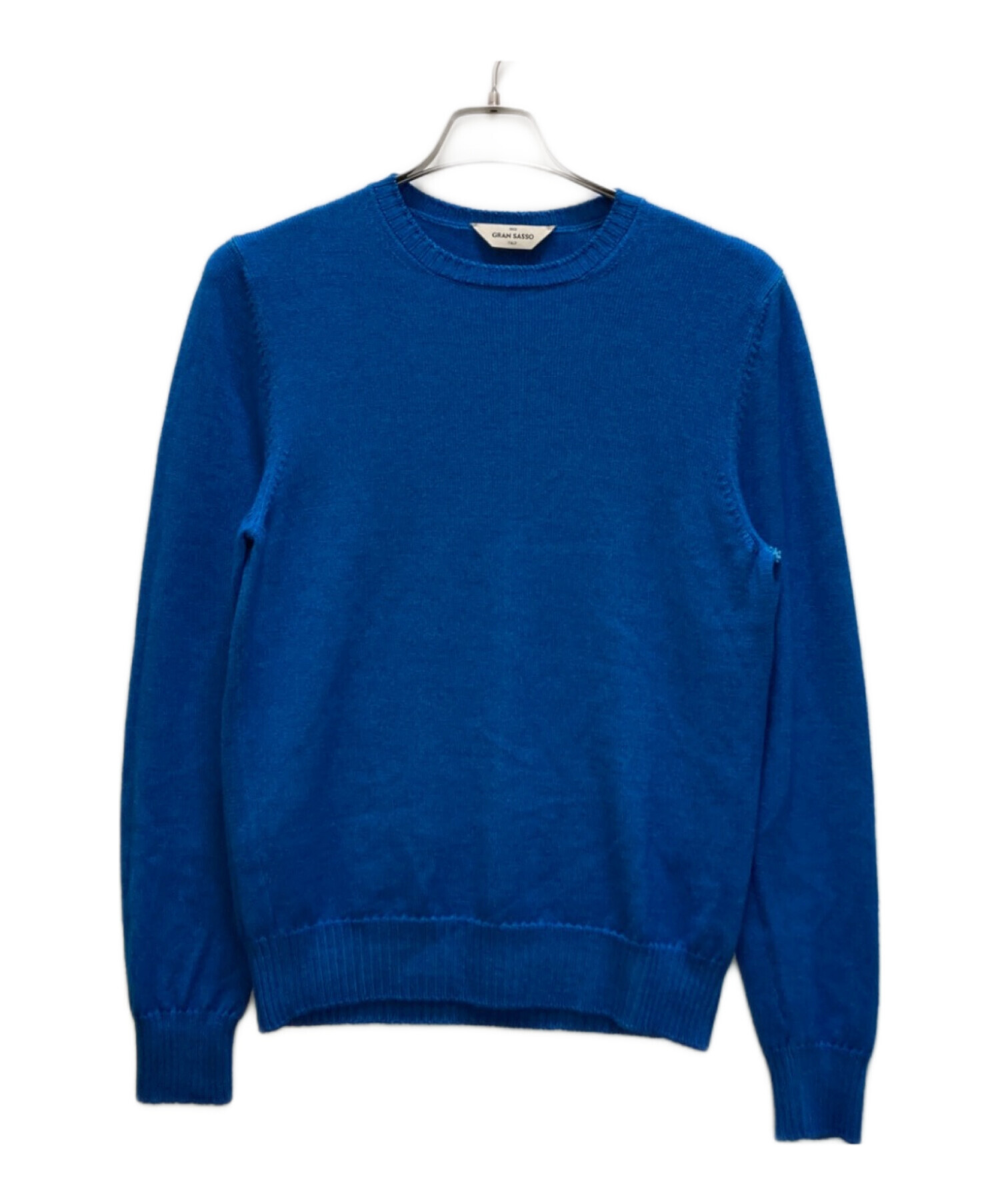グランサッソ モックネック ウール 12G ネイビー サイズ46 GRAN SASSO