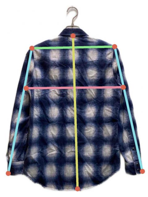 中古・古着通販】MINEDENIM (マインデニム) オンブレチェックシャツ