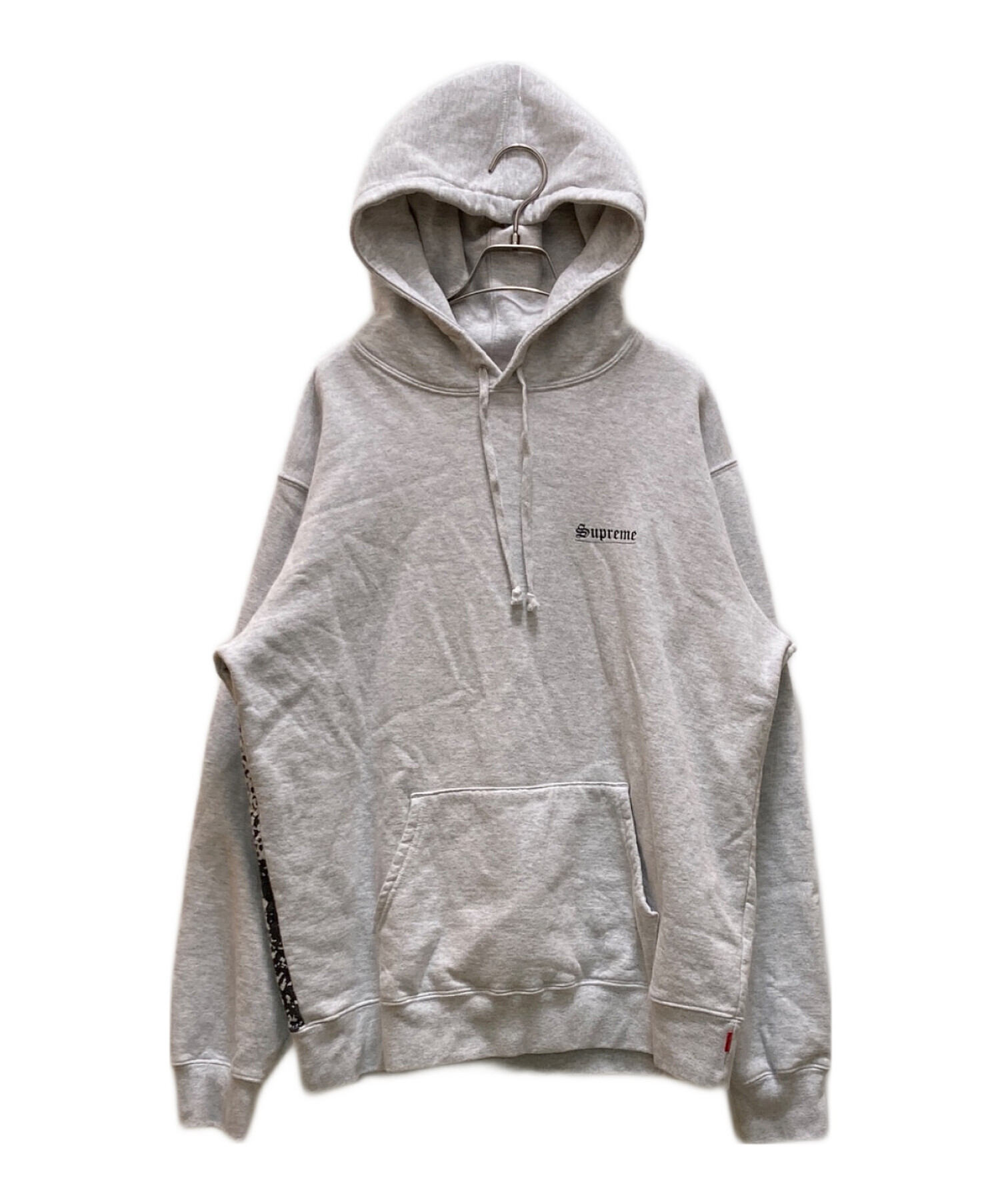 Supreme グレー フード付きスウェット Supreme グレー フロント Supreme グレー フード付きスウェット Supreme グレー フロント