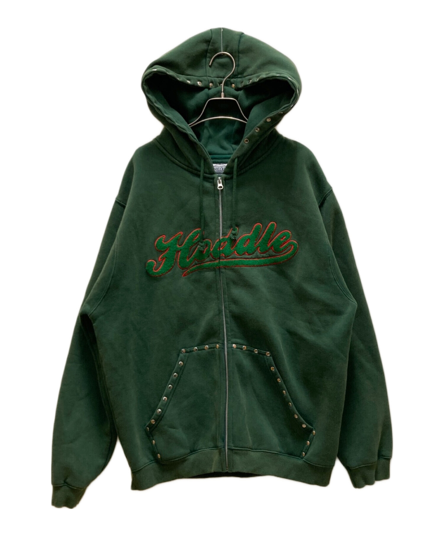 中古・古着通販】HODDLE (ホドル) スタッズ付きフードパーカー