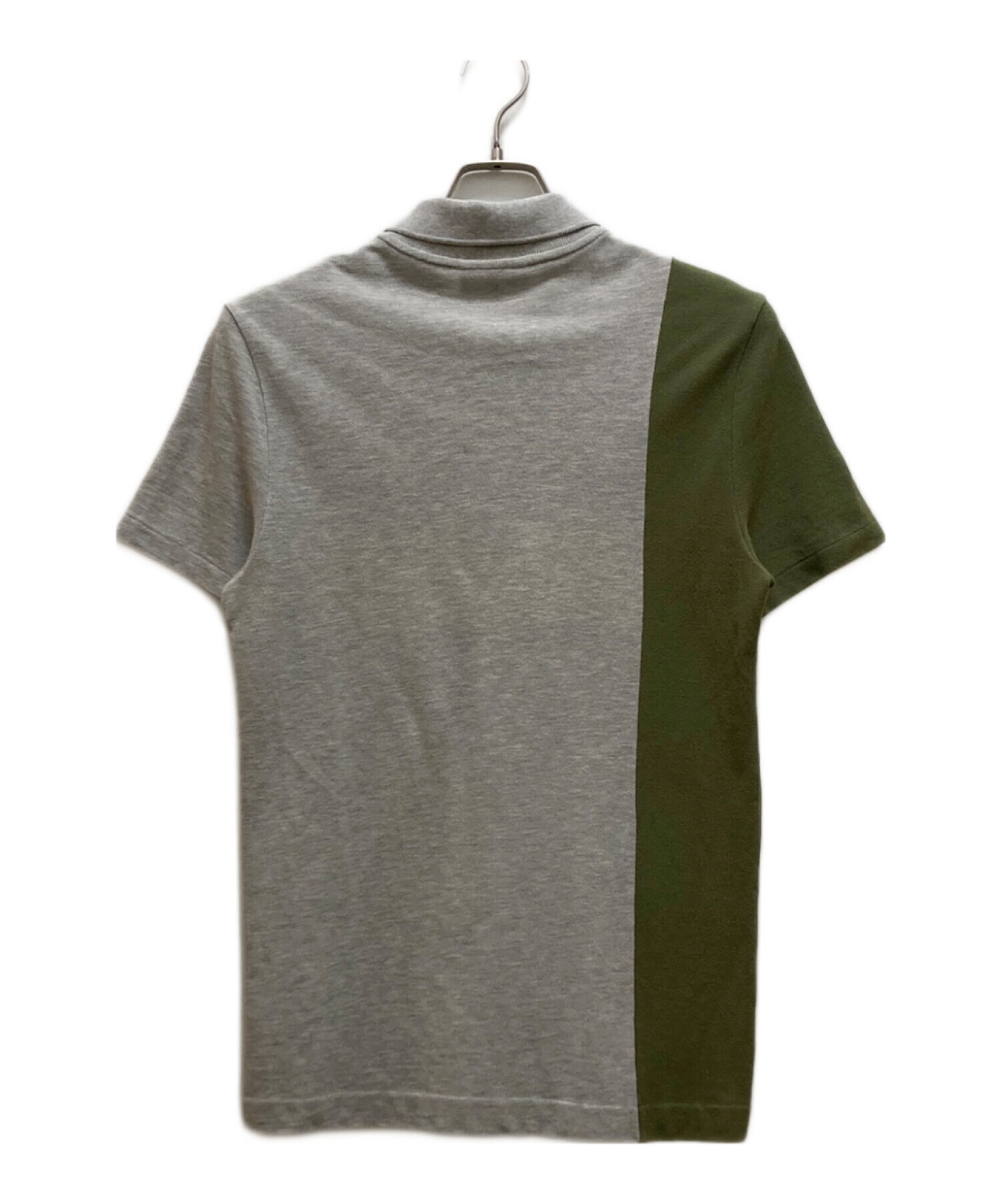 中古・古着通販】LACOSTE (ラコステ) ブロッキングポロシャツ グレー