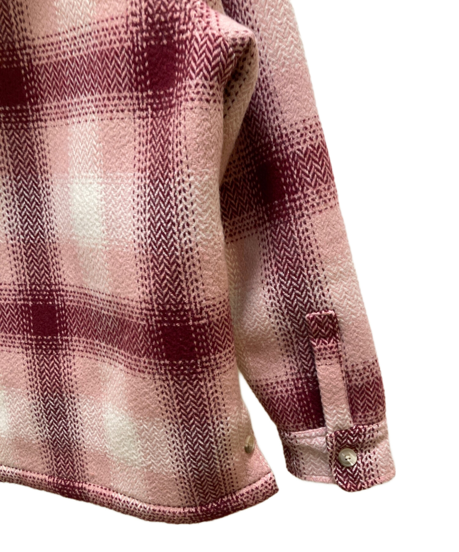 KITH チェック　ジャケット 中古・古着通販】KITH (キス) 裏ボアフーデッドチェックジャケット