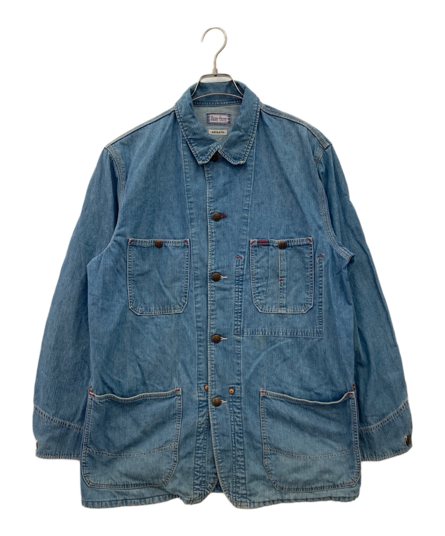 中古・古着通販】BLUE BLUE (ブルーブルー) デニムカバーオール