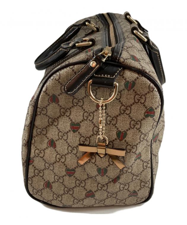 中古・古着通販】GUCCI (グッチ) ハートプリントボストンバック