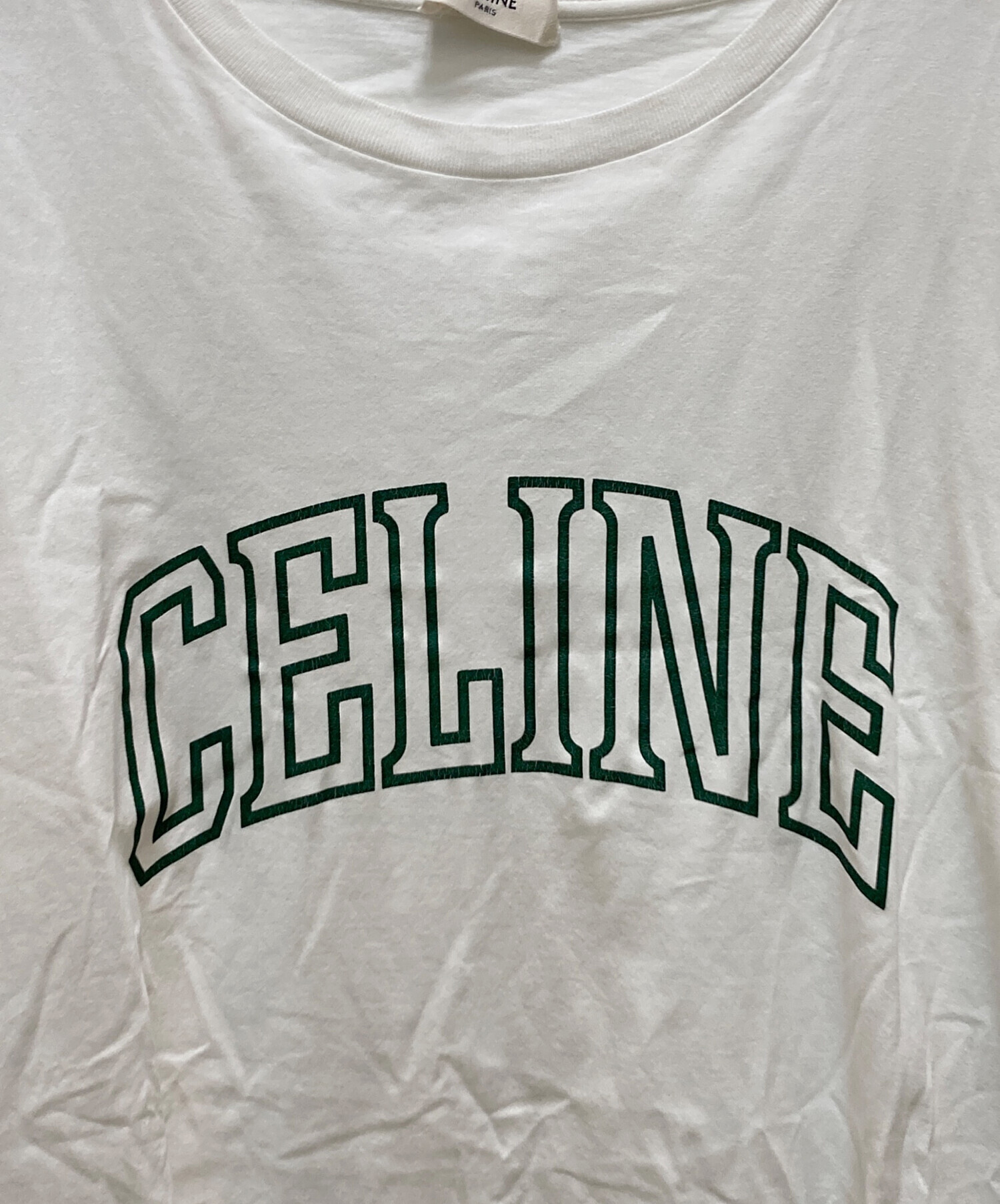 中古・古着通販】CELINE (セリーヌ) カレッジアーチロゴプリントT 