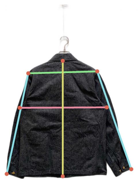 中古・古着通販】SUGAR CANE (シュガーケーン) ブラックコバートワーク