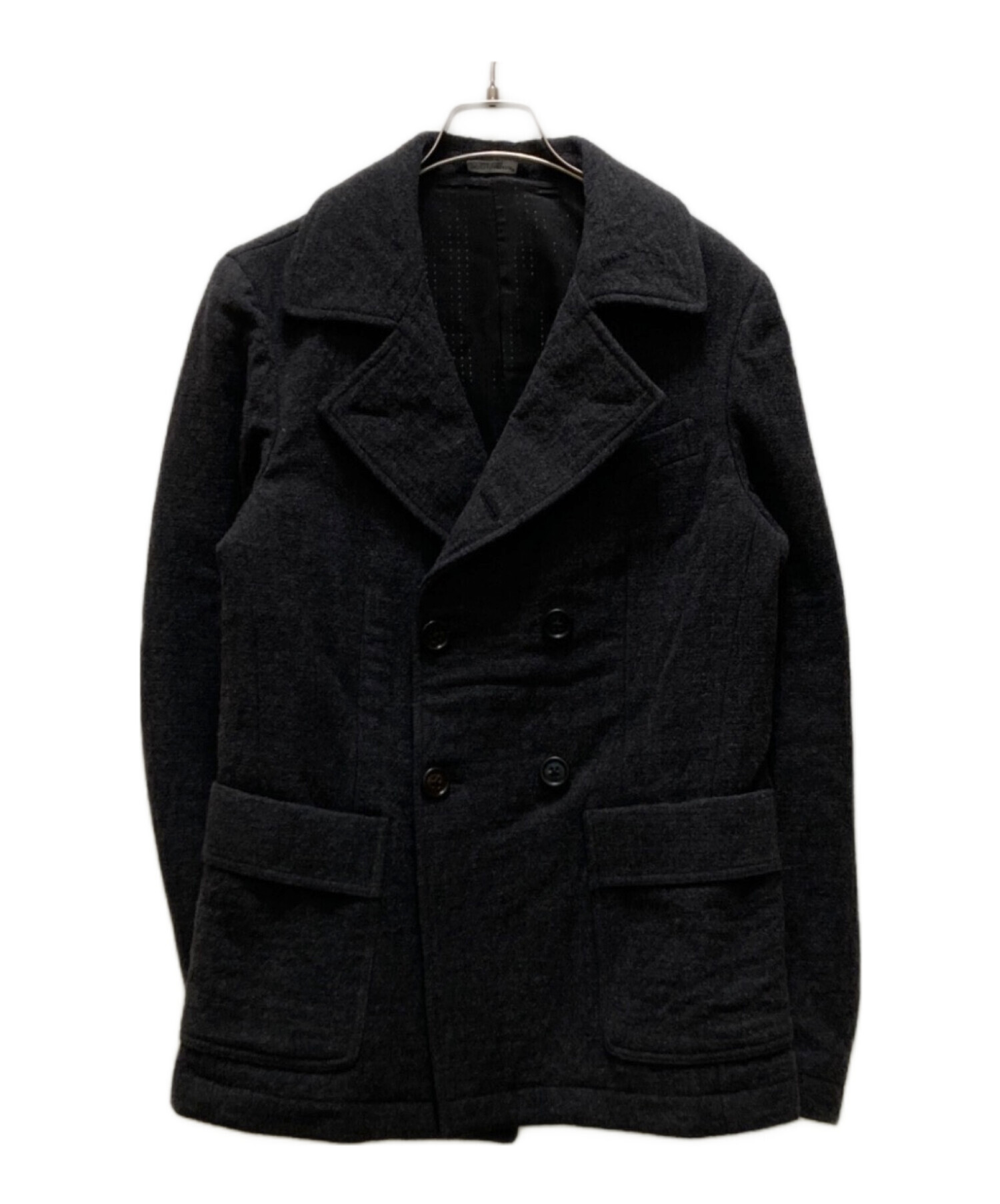 【DOLCE&GABBANA】 チェック柄Pコート46 中古・古着通販】DOLCE & GABBANA (ドルチェ＆ガッバーナ) Pコート