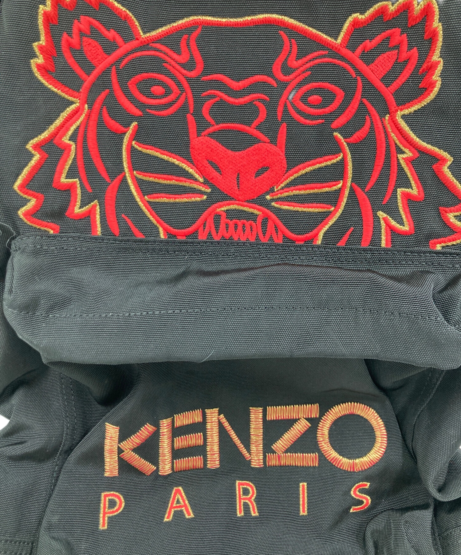 中古・古着通販】KENZO (ケンゾー) タイガー刺繍バックパック ブラック