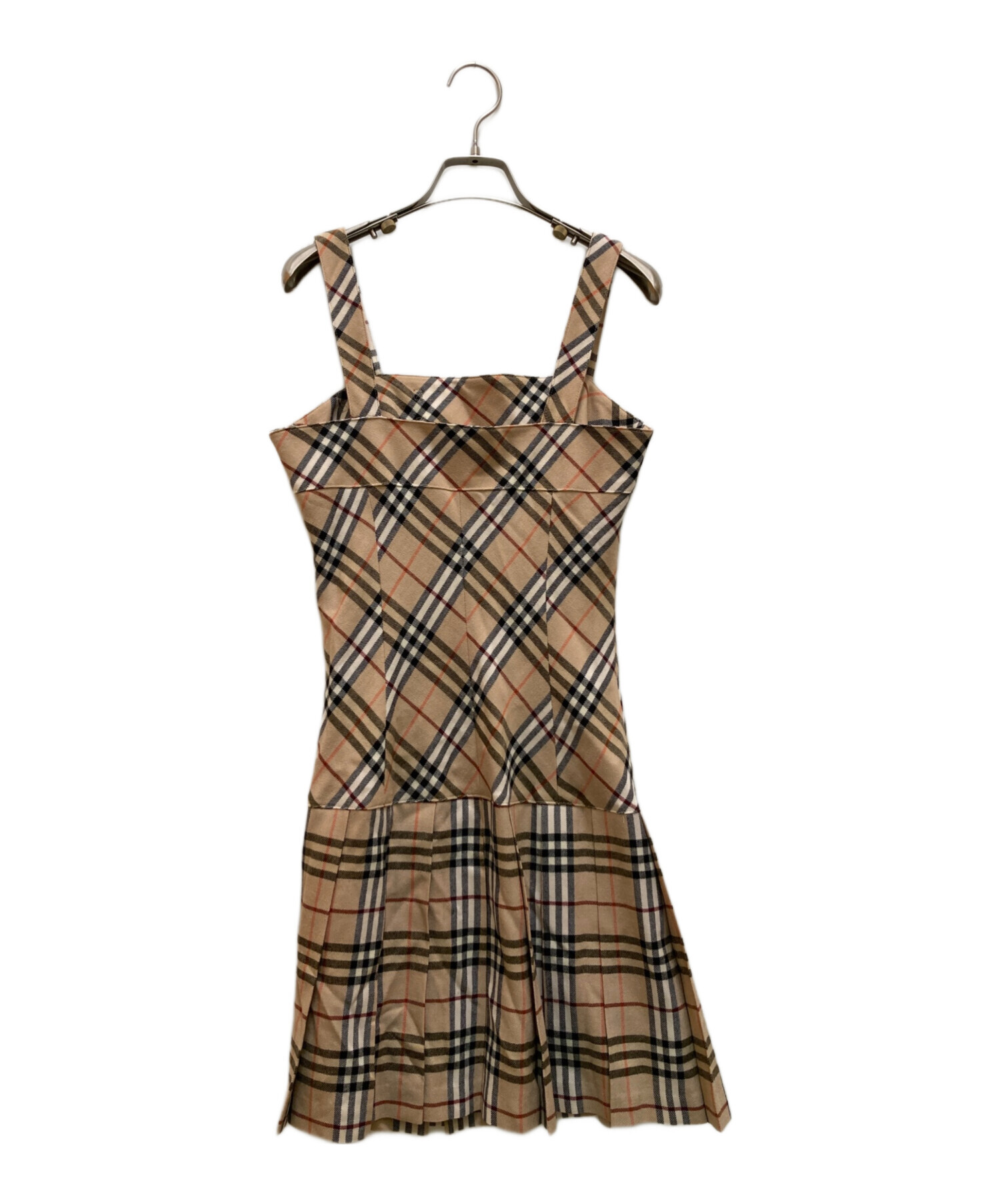 Burberry バーバリー ノバチェック ミニワンピース ティアード 38 中古・古着通販】BURBERRY BLUE LABEL (バーバリー ブルー レーベル