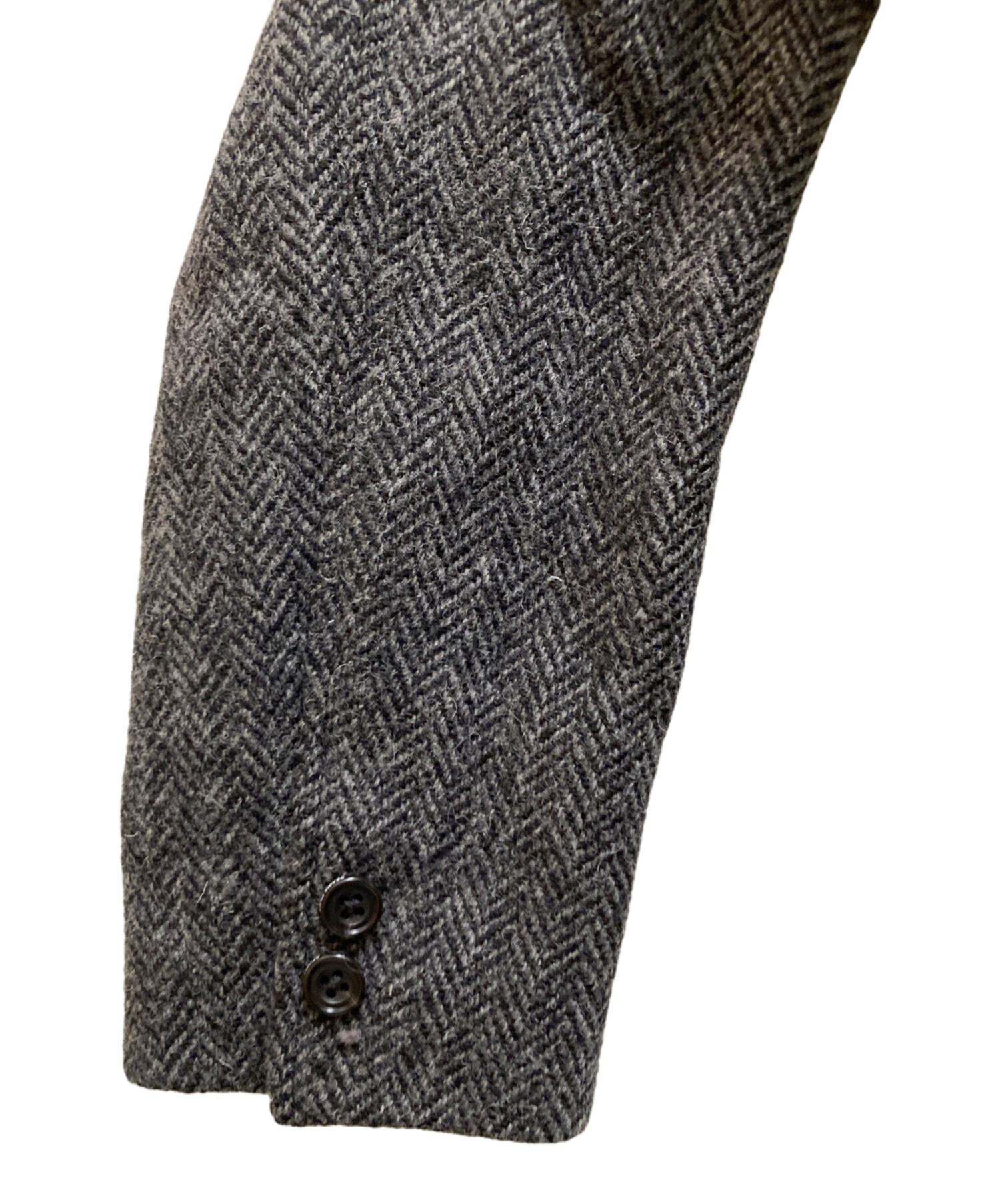 極美品 ビームスプラス ハリスツイード テーラードジャケット ウール Lサイズ BEAMS PLUS / ハリスツイード 3ボタン ジャケット 24（テーラード