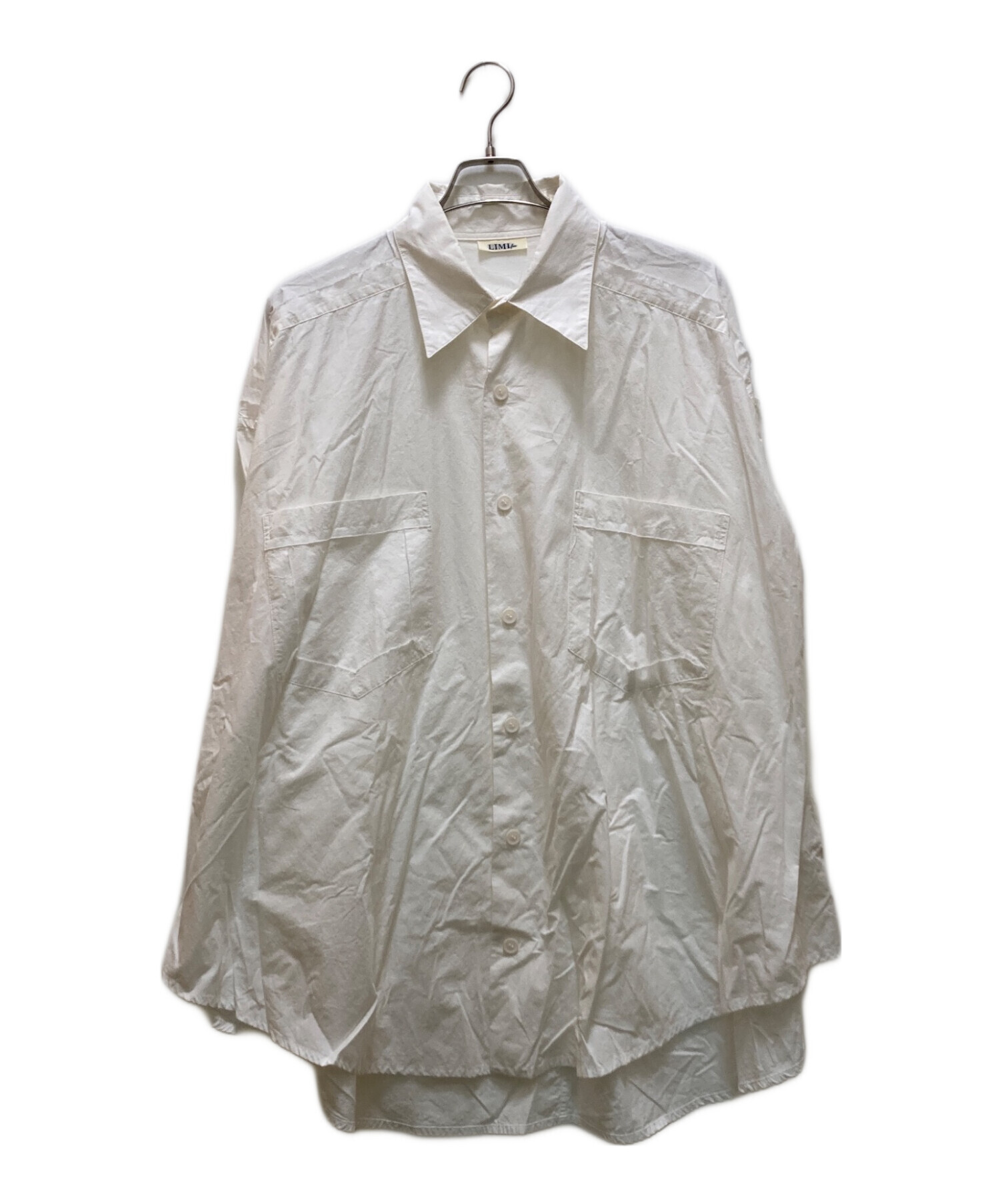 中古・古着通販】LIMI feu (リミフゥ) 再構築オーバーシャツ ホワイト